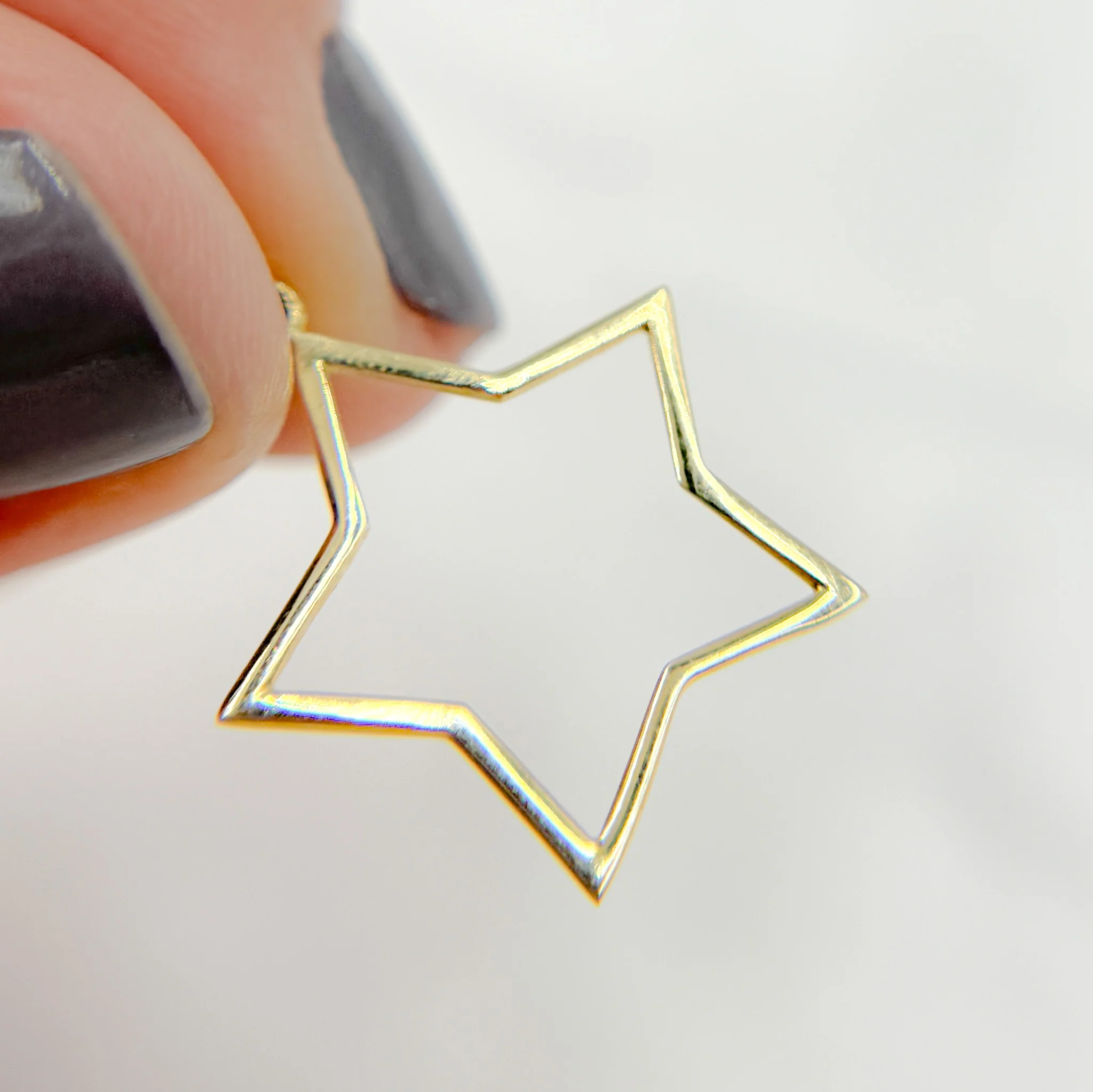 GDP099. 14K Solid Gold Star Charm - Image 3
