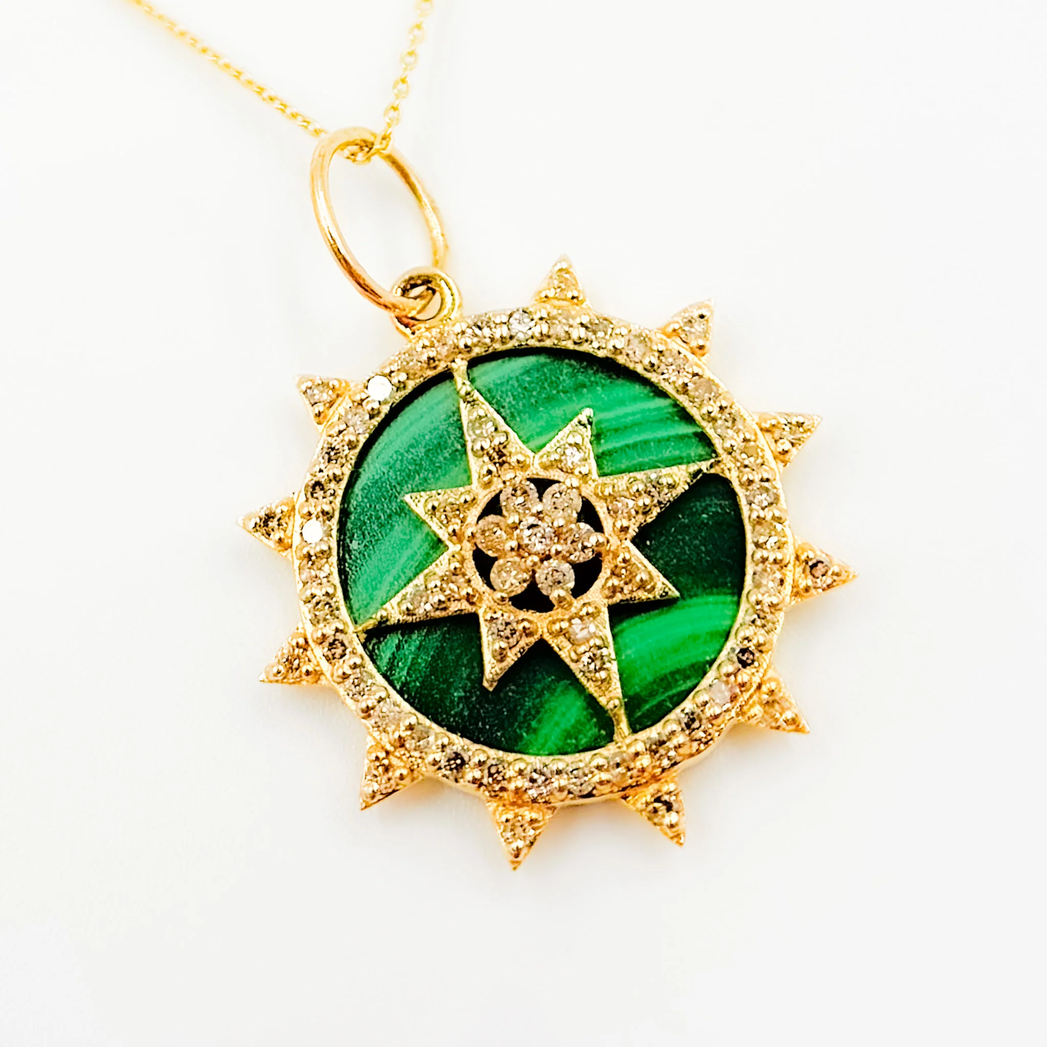 GDP575. 14K Gold Star Pendant - Image 2