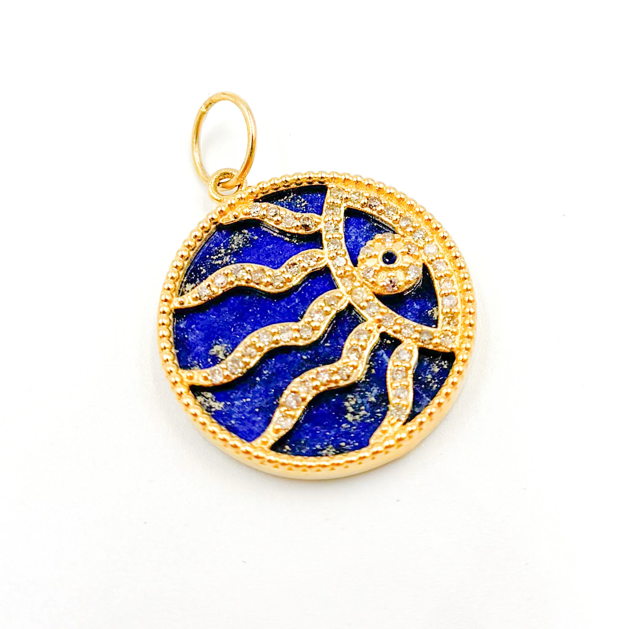 GDP580. 14K Gold Evil Eye Pendant - Image 4