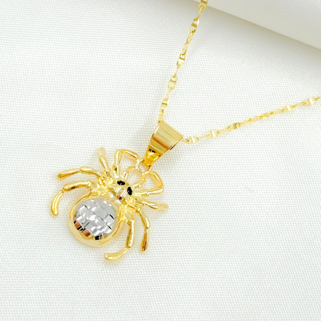 GDP680. 14k Solid Gold Spider Charm