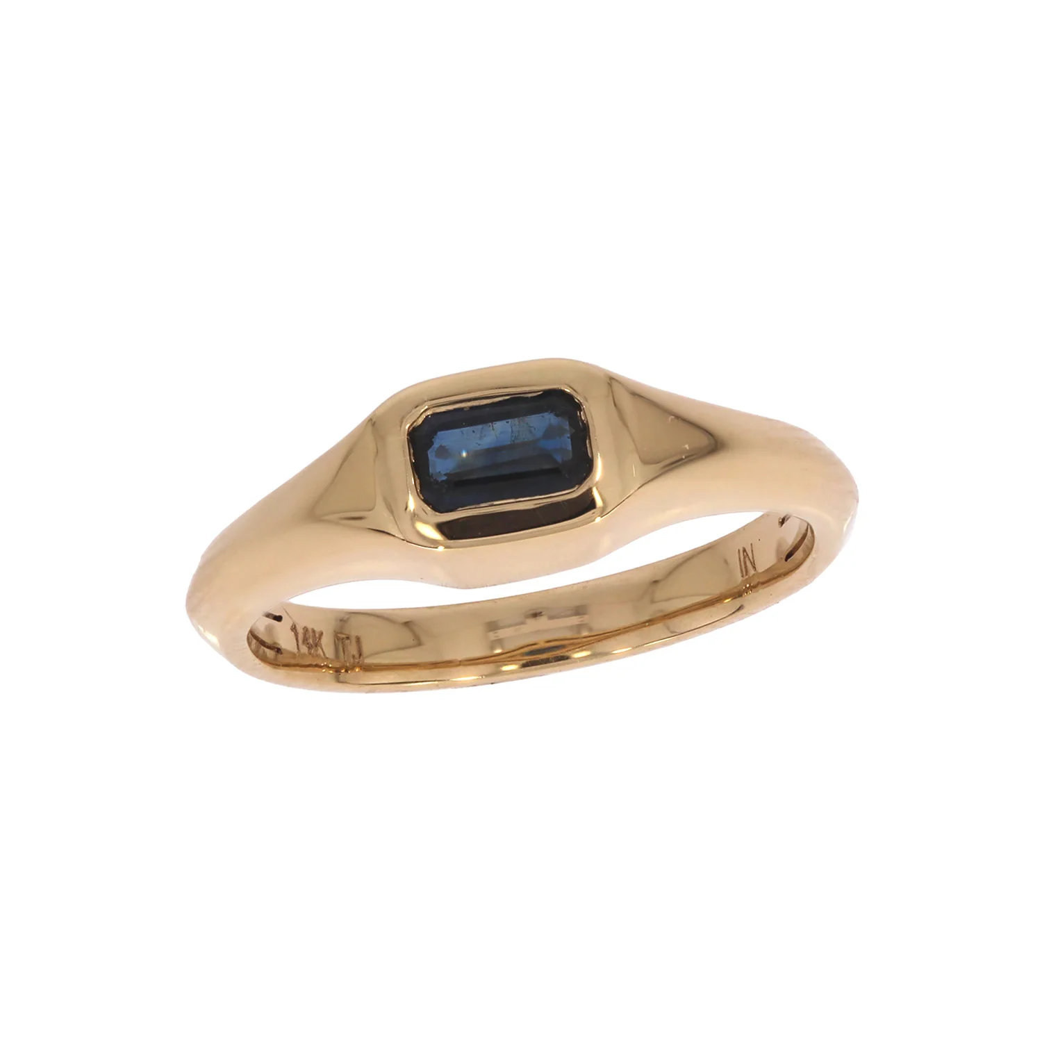 REF11478BS. 14K Solid Gold Blue Sapphire Ring - Image 9