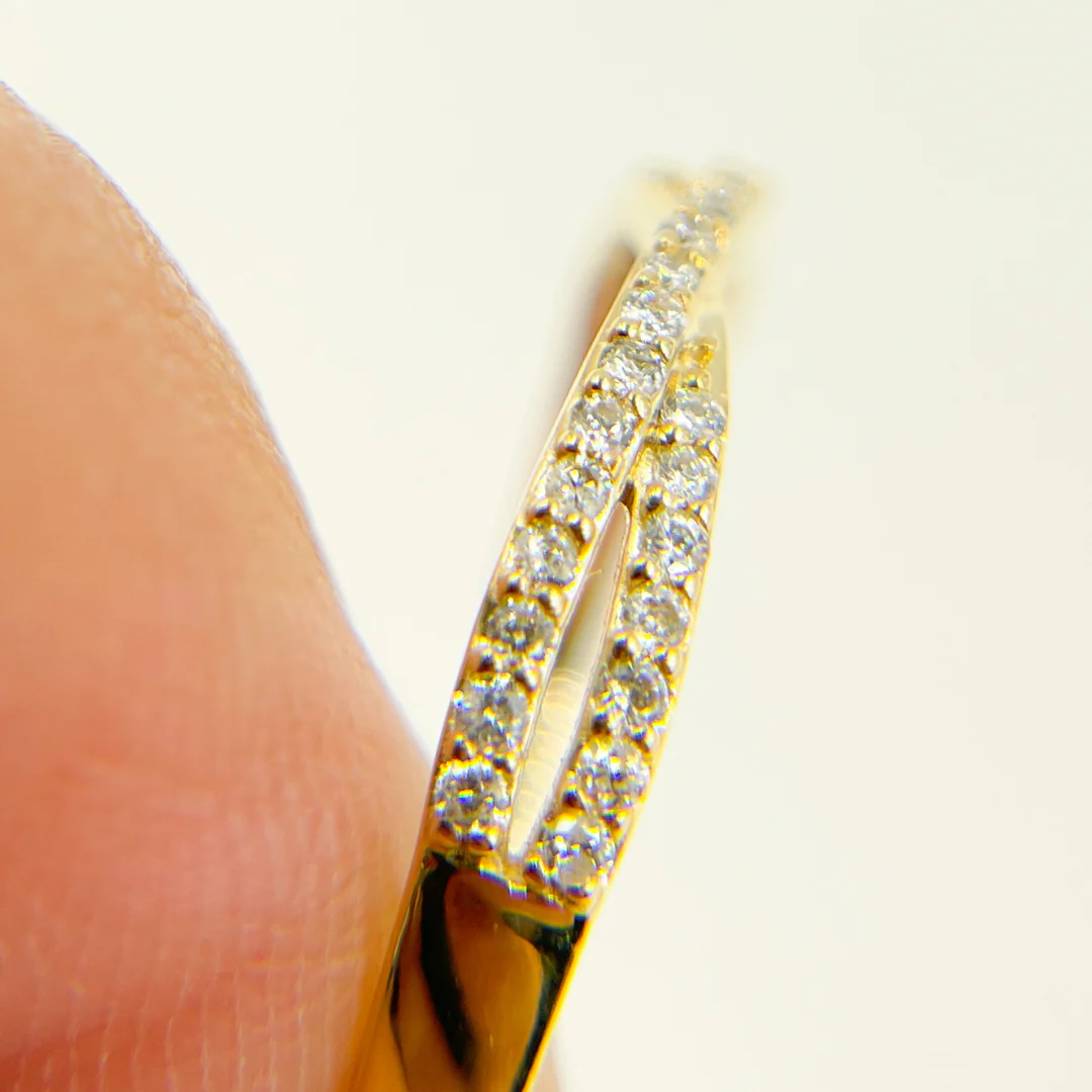ZGG670. 14K Solid Gold Diamond Ring - Image 4