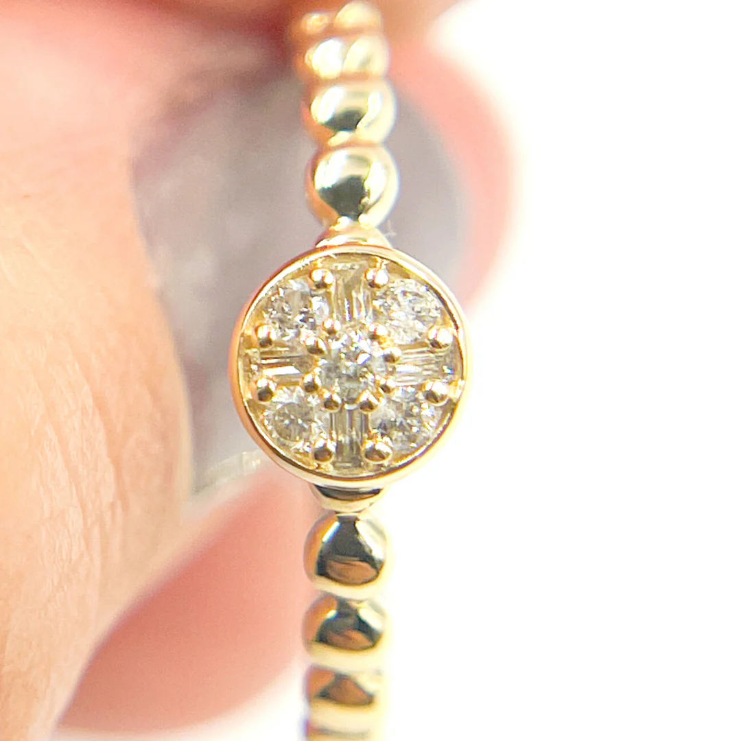 14K Solid Gold Diamond Ring. RFA16402 - Image 3
