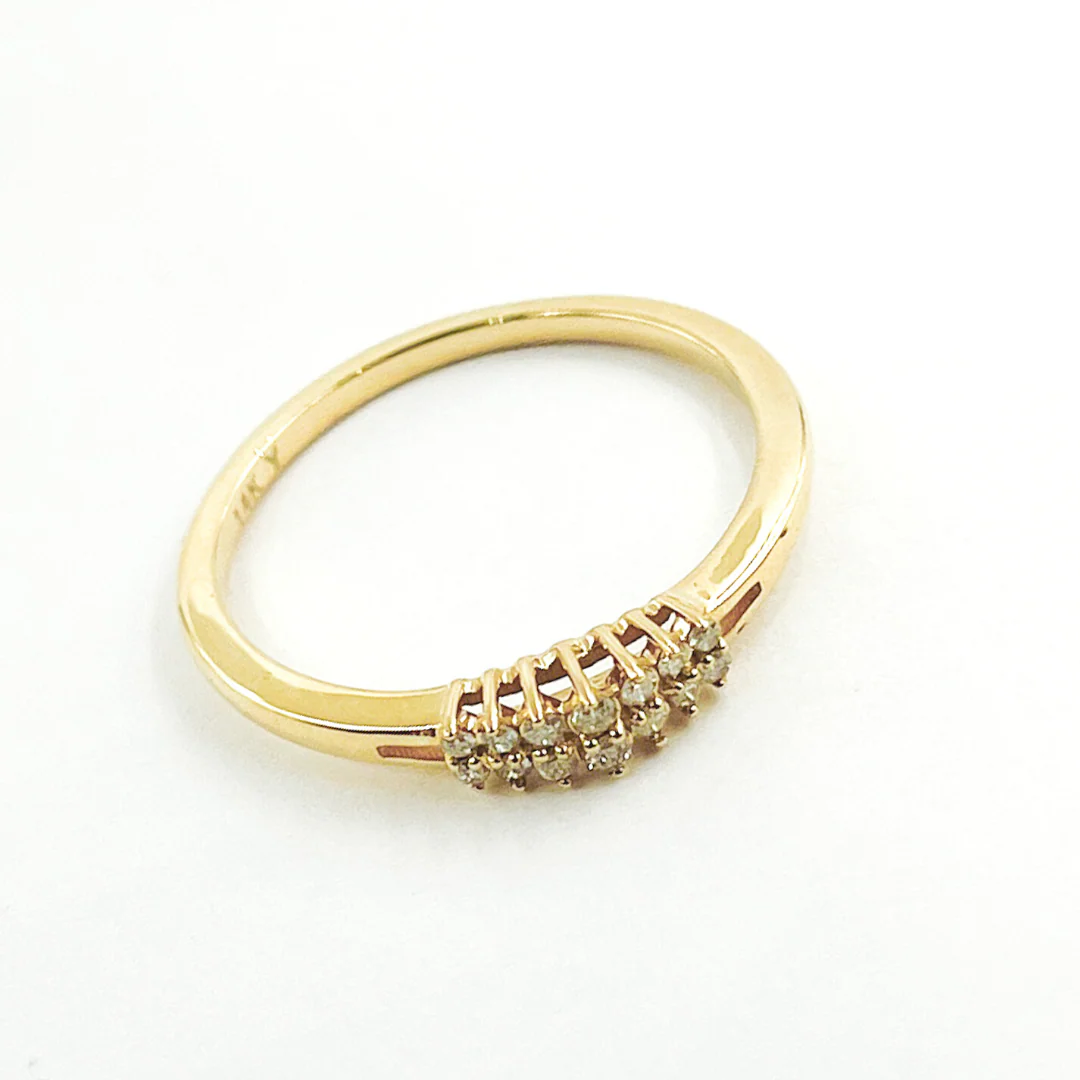 GDR29. 14K Solid Gold Diamond Ring