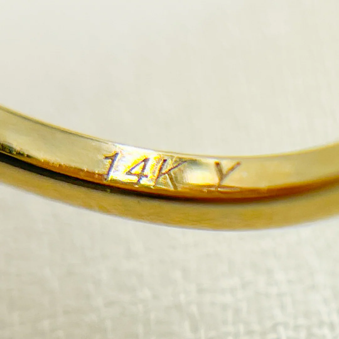 GDR33. 14K Solid Gold Diamond Ring - Image 3