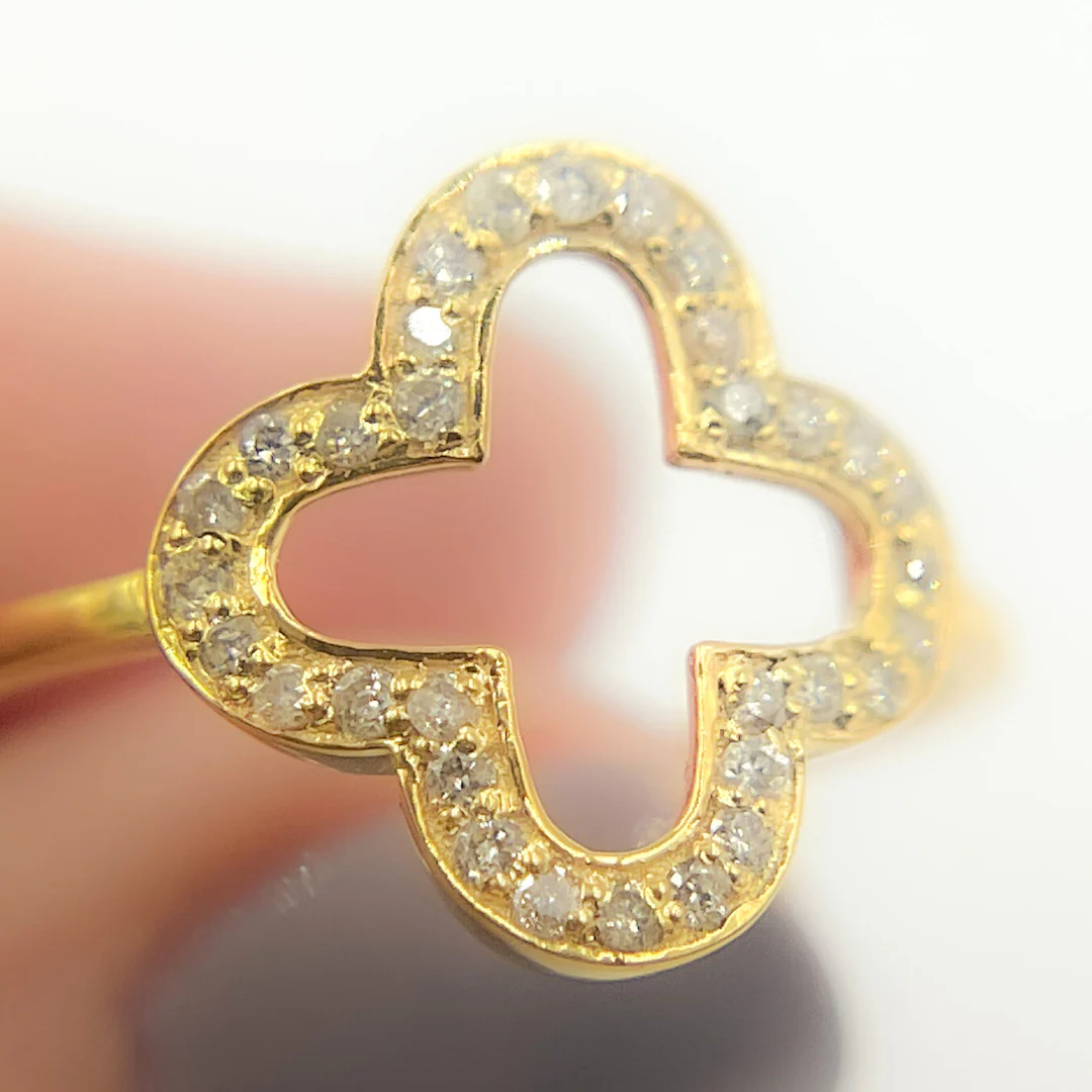 GDR33. 14K Solid Gold Diamond Ring - Image 4