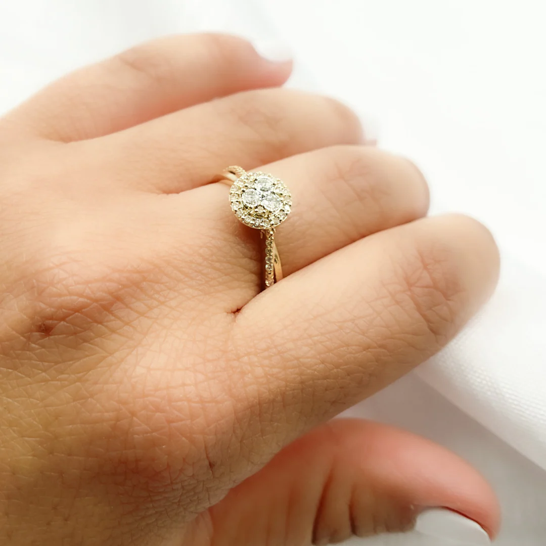 RFE17197. 14K Solid Gold Diamond Ring - Image 3