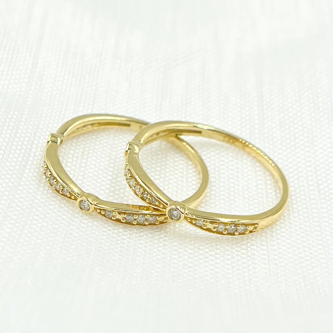 RAB00152. 14K Solid Gold Diamond Ring
