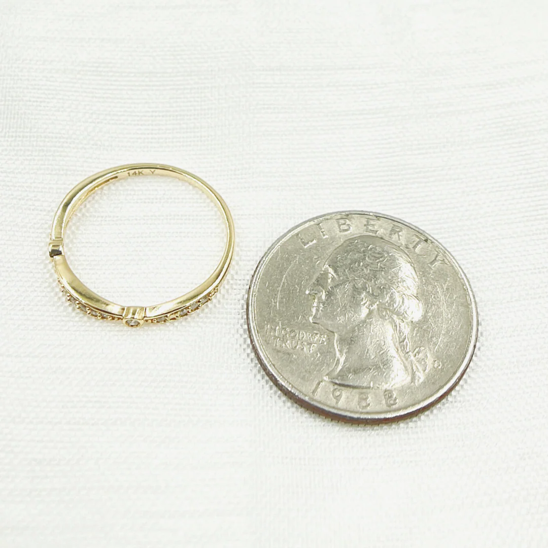 RAB00152. 14K Solid Gold Diamond Ring - Image 5