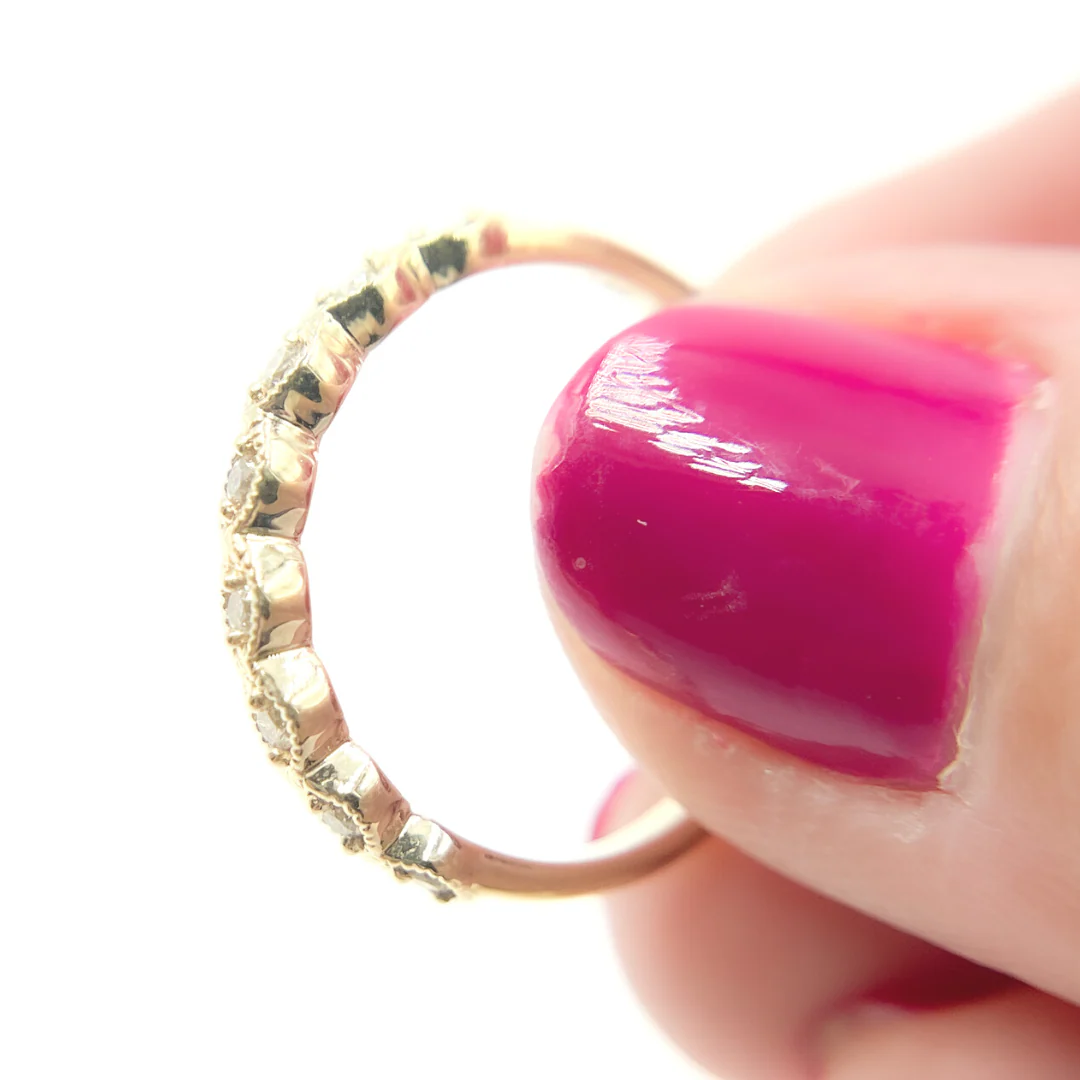 RAB01222. 14k Solid Gold Diamond Ring - Image 9