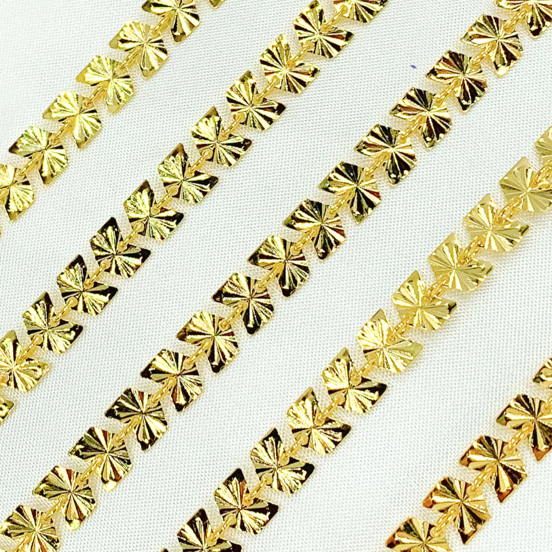 V133GP. Gold Plated 925 Sterling Silver Chevron Chain - Image 6