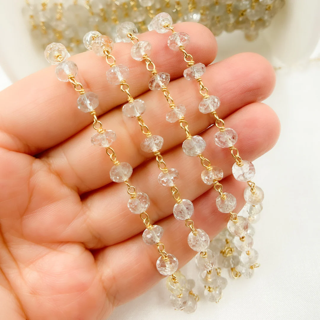 Imperial Topaz Gold Plated Wire Chain. TOP6 - Image 6