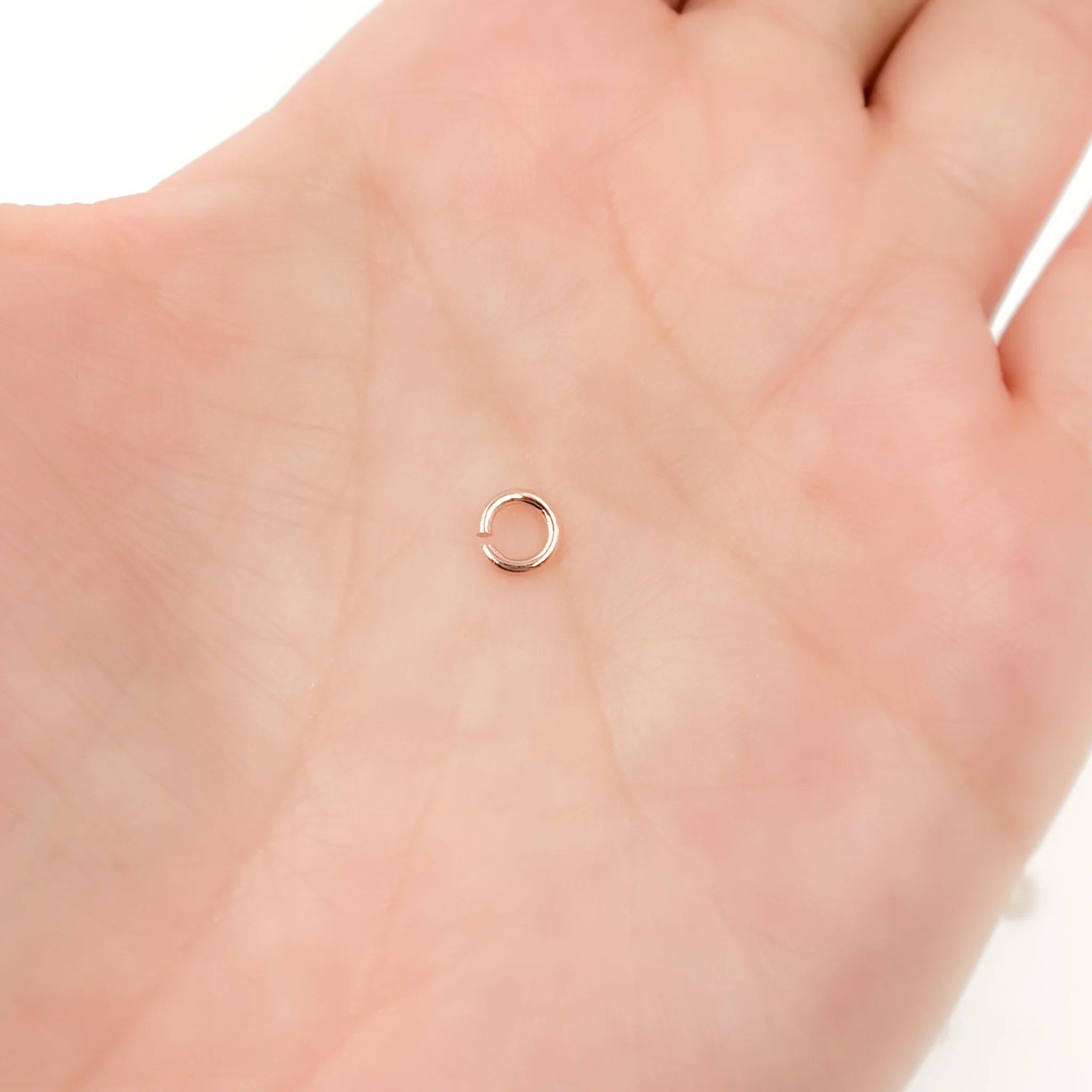 JRO1RGP. 5MM 20Gauge Open Rose Gold Plated Jump Ring - Image 2
