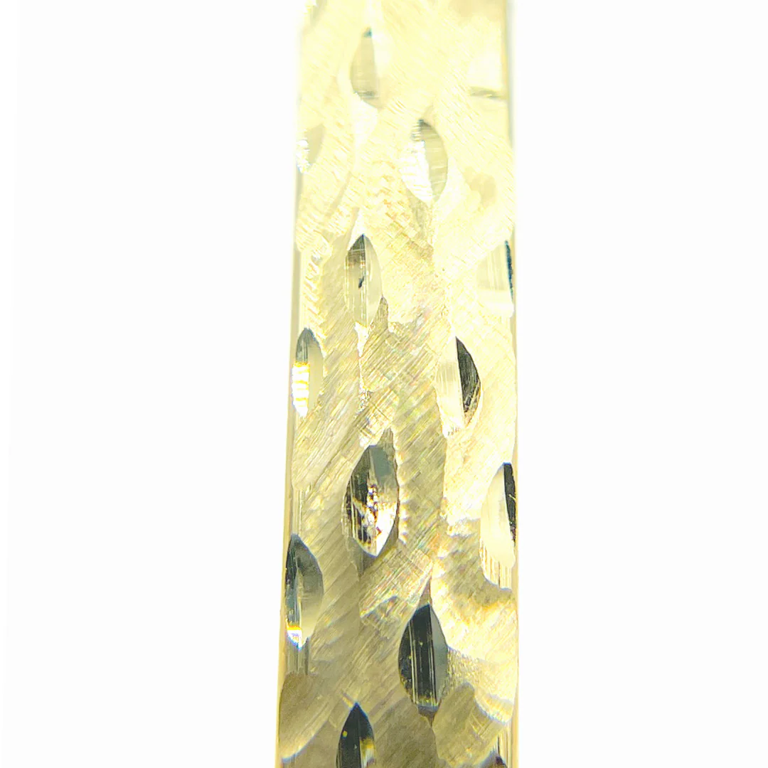 Bangle14. 14K Solid Gold Matte Textured Bangle - Image 6