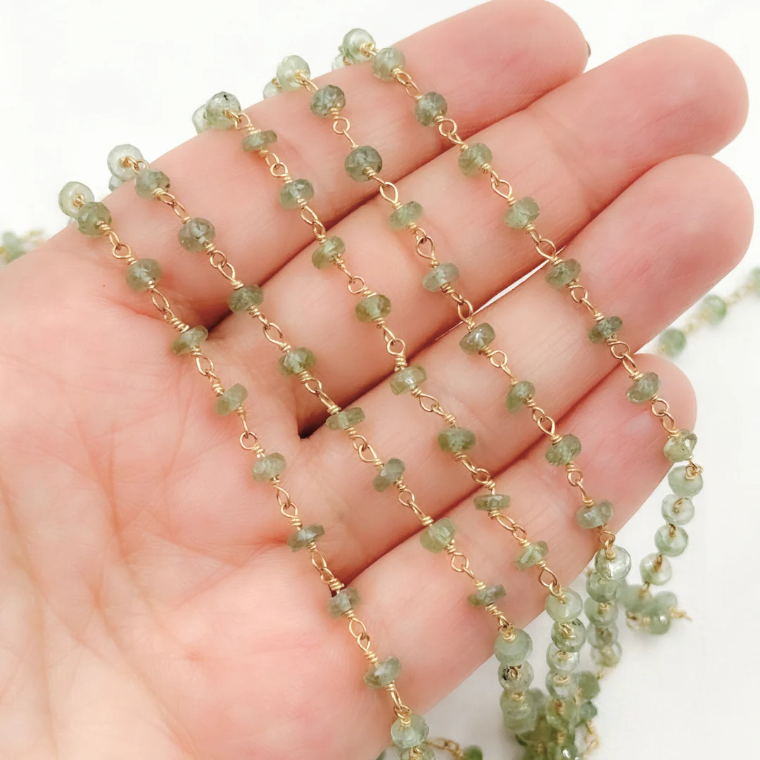Kyanite Gold Plated Wire Chain. KYA6 - Image 3