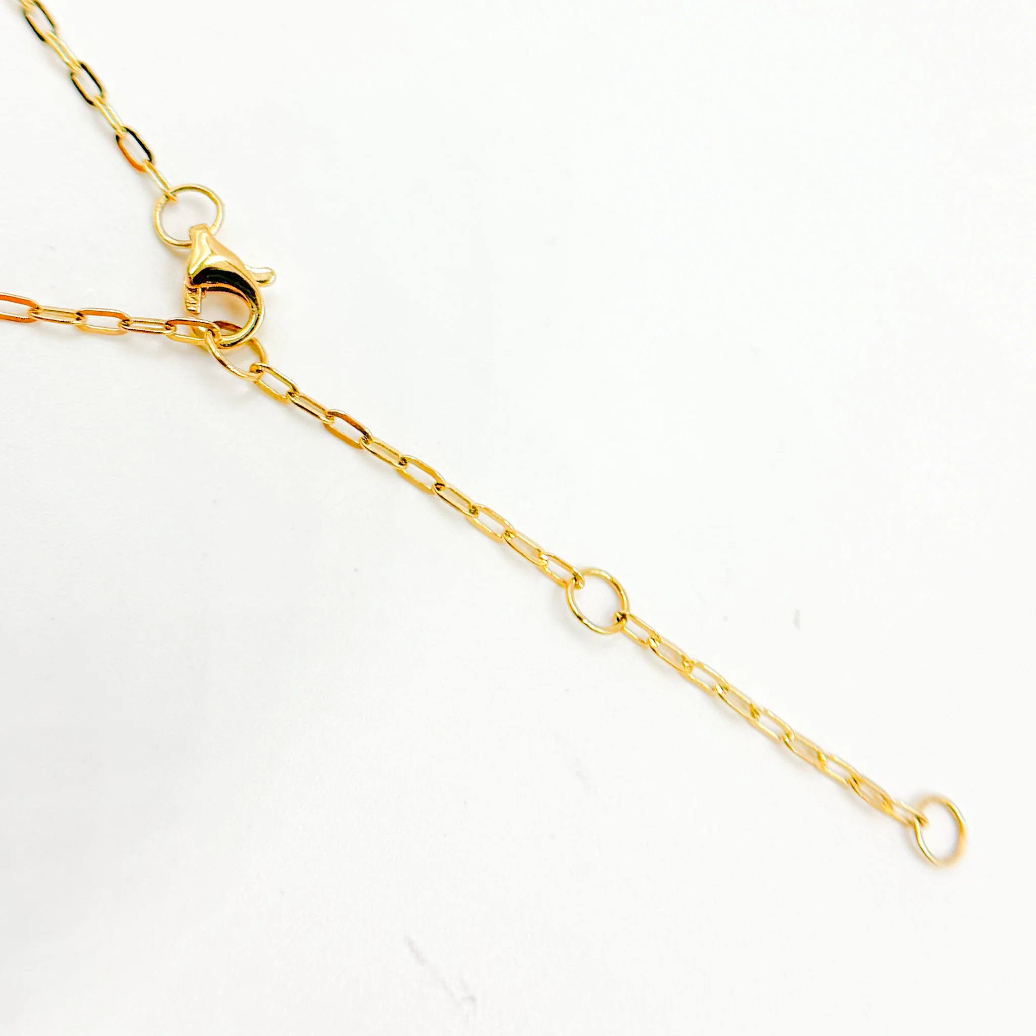 NFC72309BS. 14K Solid Gold Diamond and Blue Sapphire Heart Necklace - Image 7