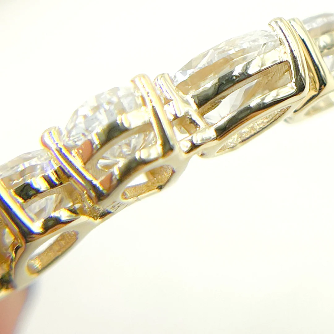NFL70358. 14K Solid Gold Diamond Necklace - Image 5