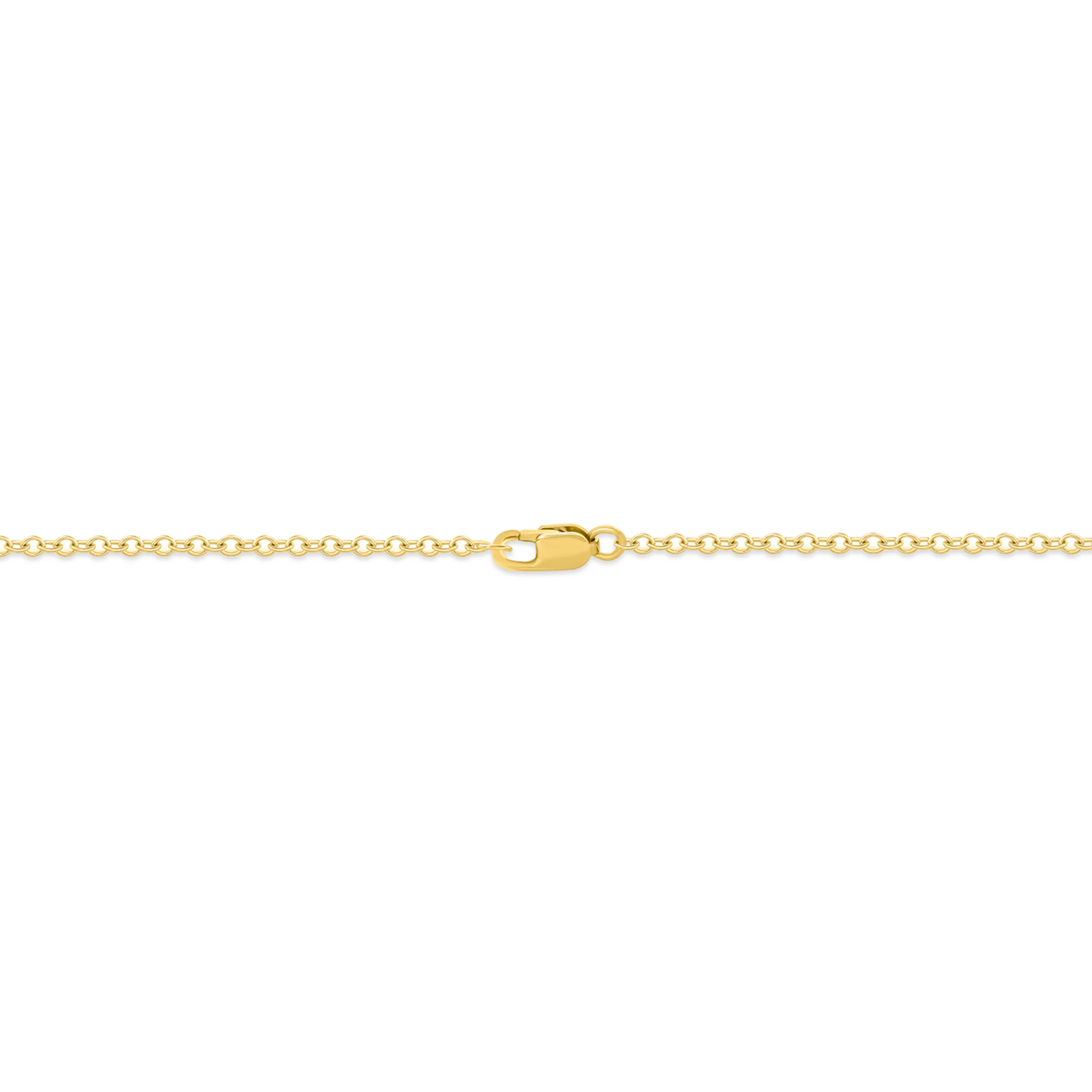NFZ71948. 14K Solid Gold Gemstone Dangle Rectangle Necklace - Image 7