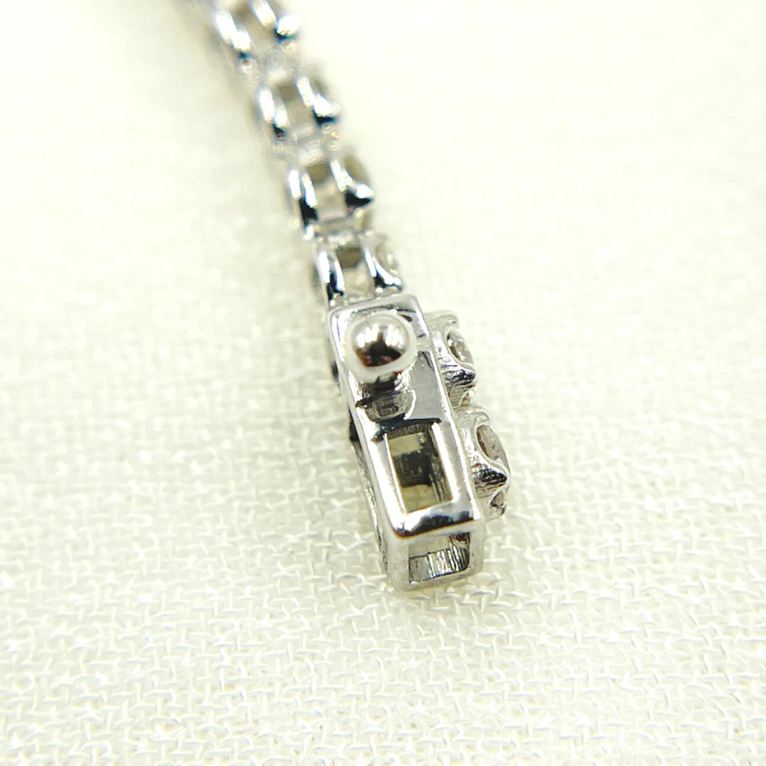 TJ0016. 14k Solid Gold Diamond Bracelet - Image 9