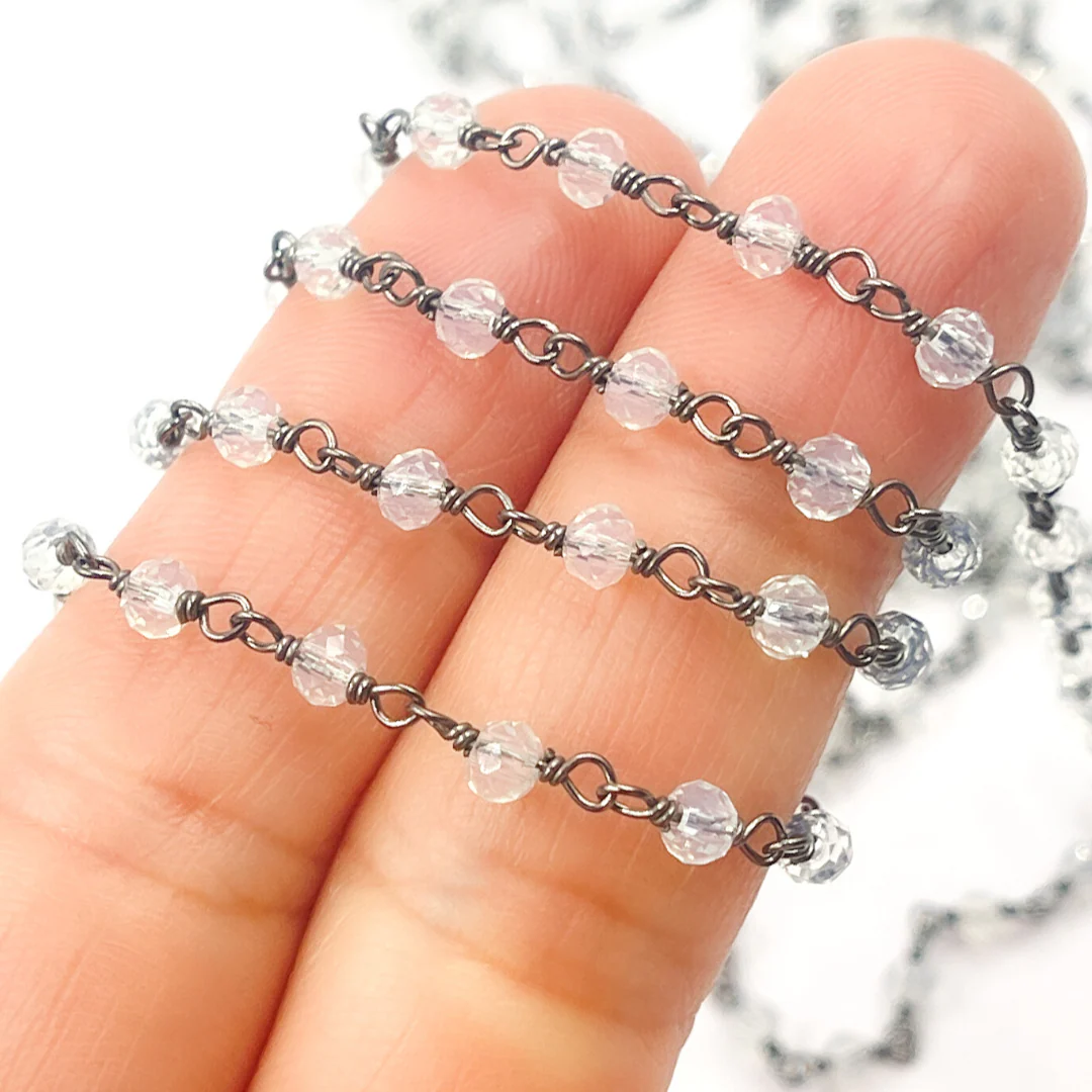 Opalite Wire Wrap Chain. OPA9