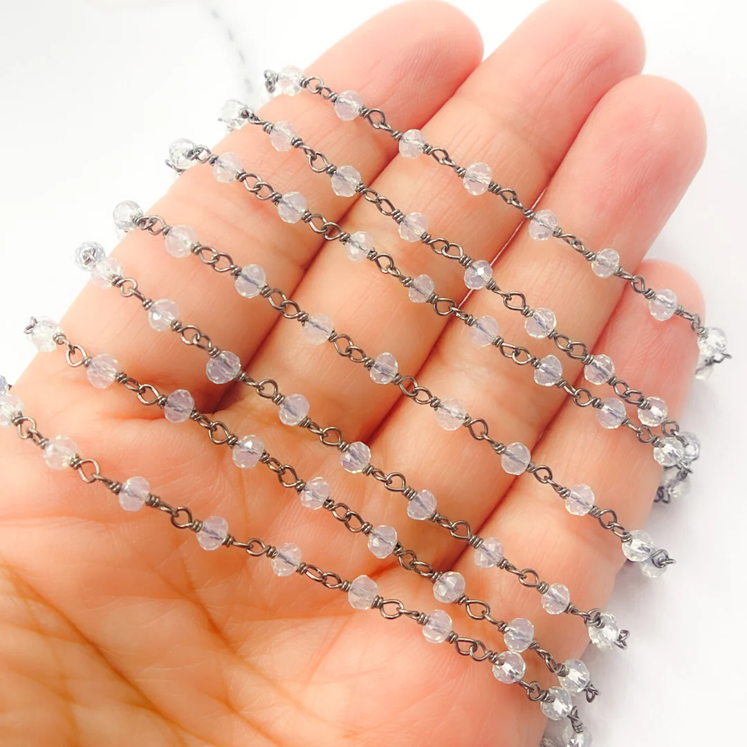 Opalite Wire Wrap Chain. OPA9 - Image 2