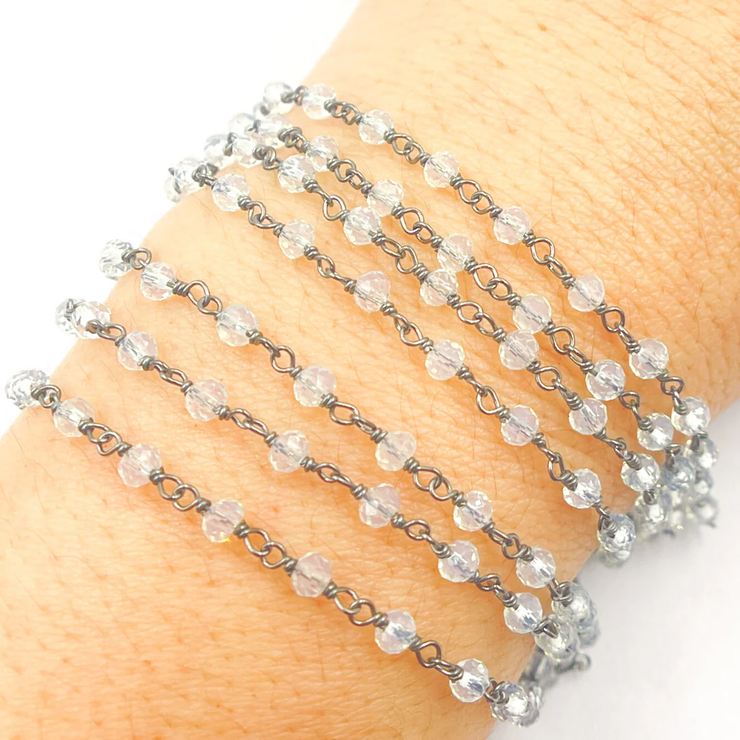 Opalite Wire Wrap Chain. OPA9 - Image 3