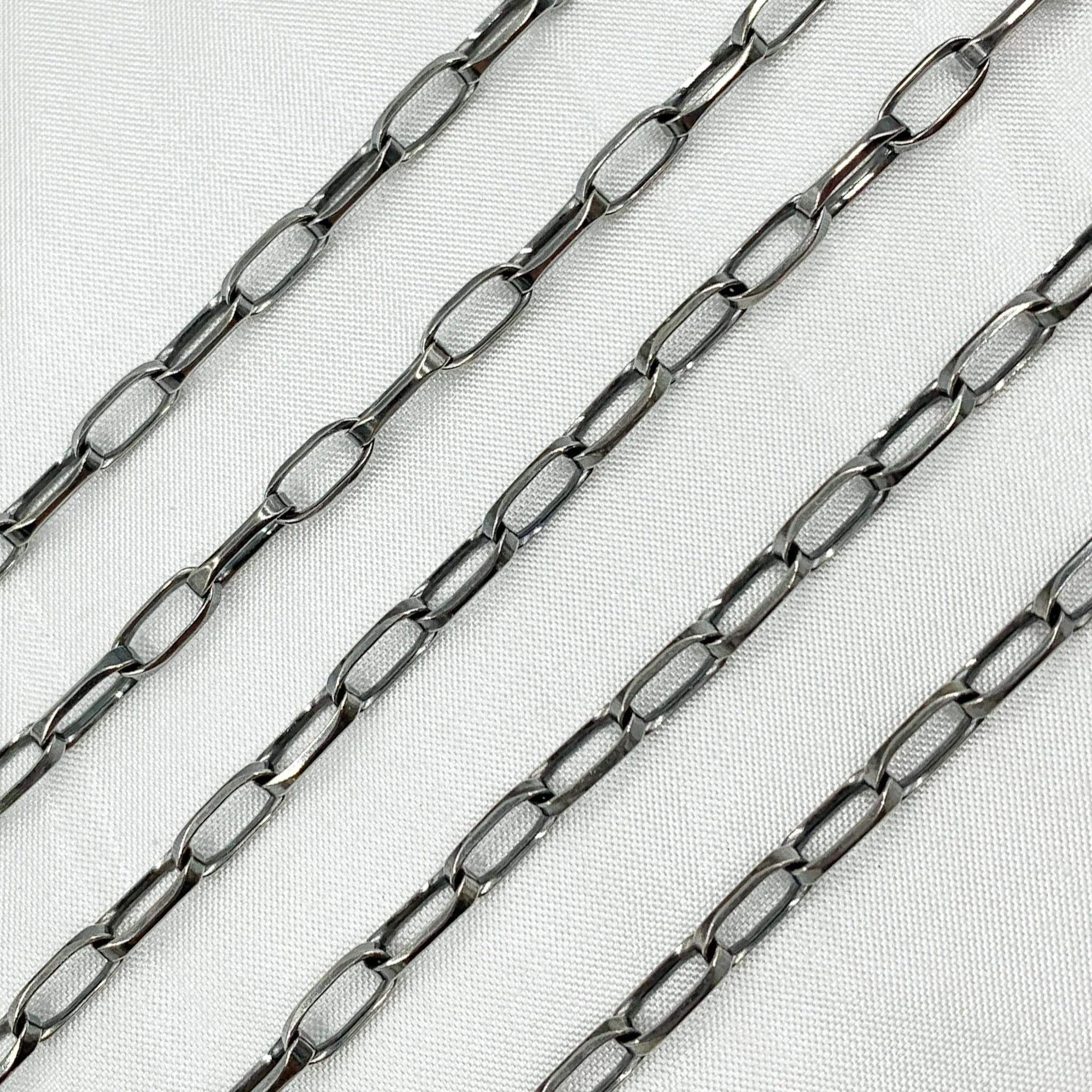 Y53OX. Oxidized 925 Sterling Silver Box Chain - Image 2