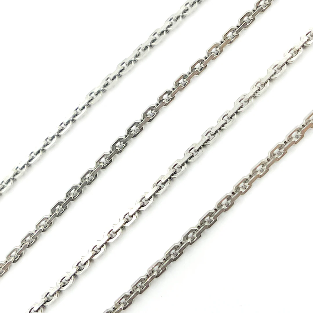 Z37OX. Oxidized Sterling Silver Thick Cable Link Chain - Image 3
