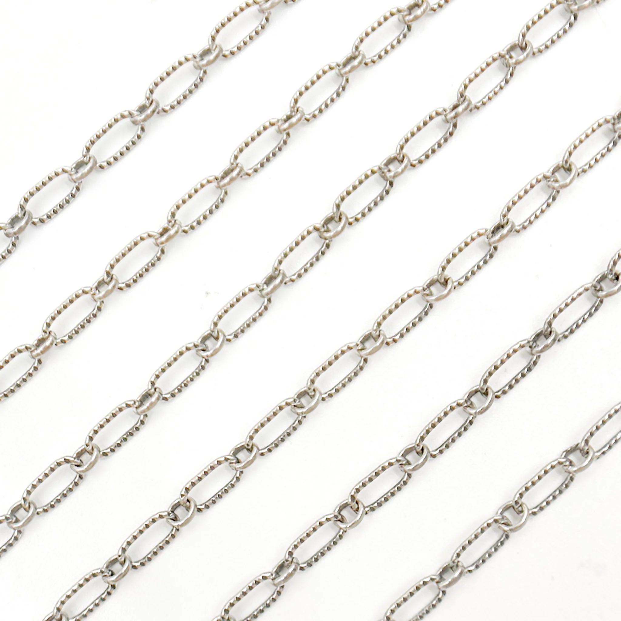 8251-1AOX. Oxidized Sterling Silver Chain with Hammered Links - Image 4