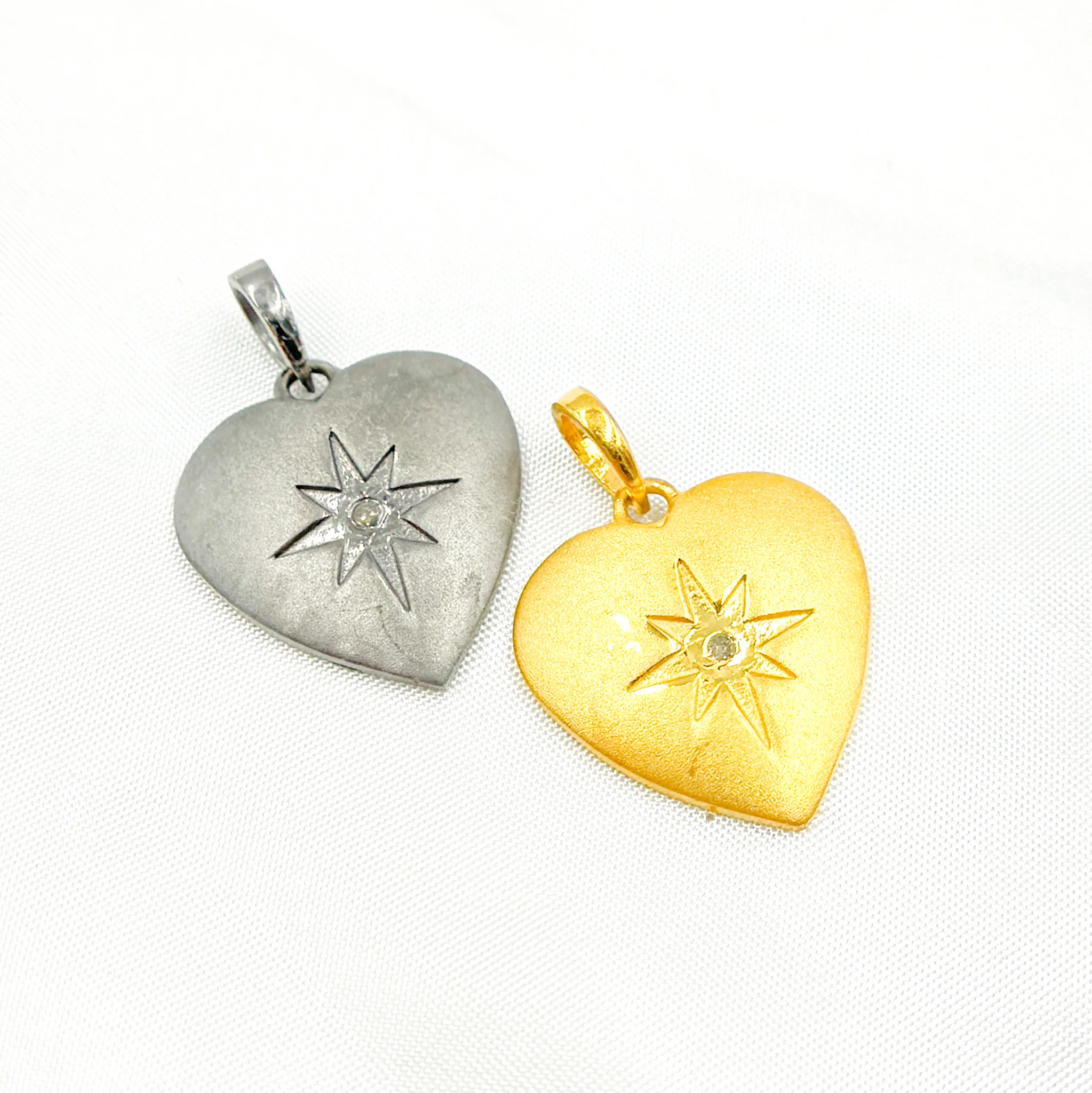 DP568. Diamond Sterling Silver Heart Pendant - Image 5
