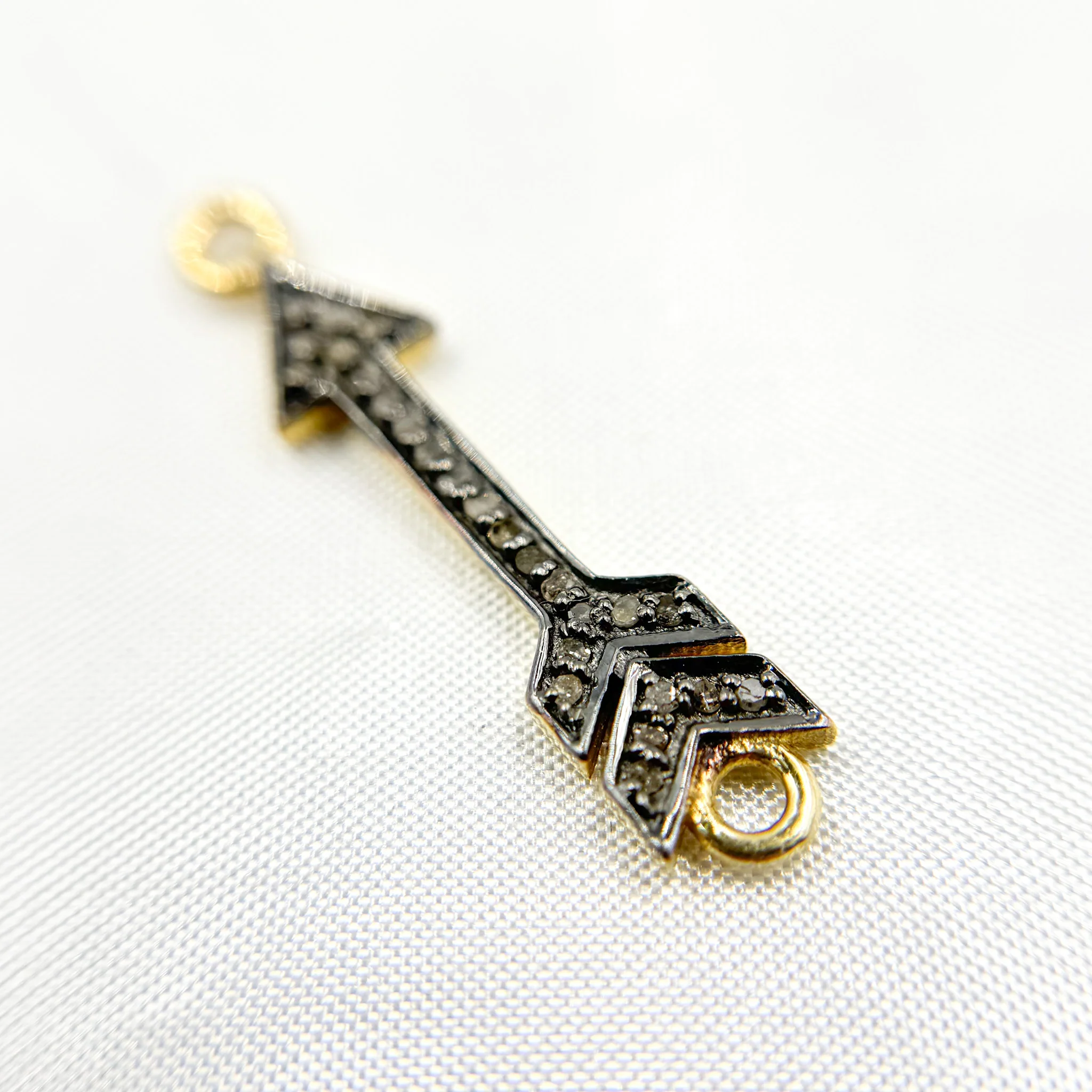 DC201. Diamond Sterling Silver Arrow Connector - Image 6