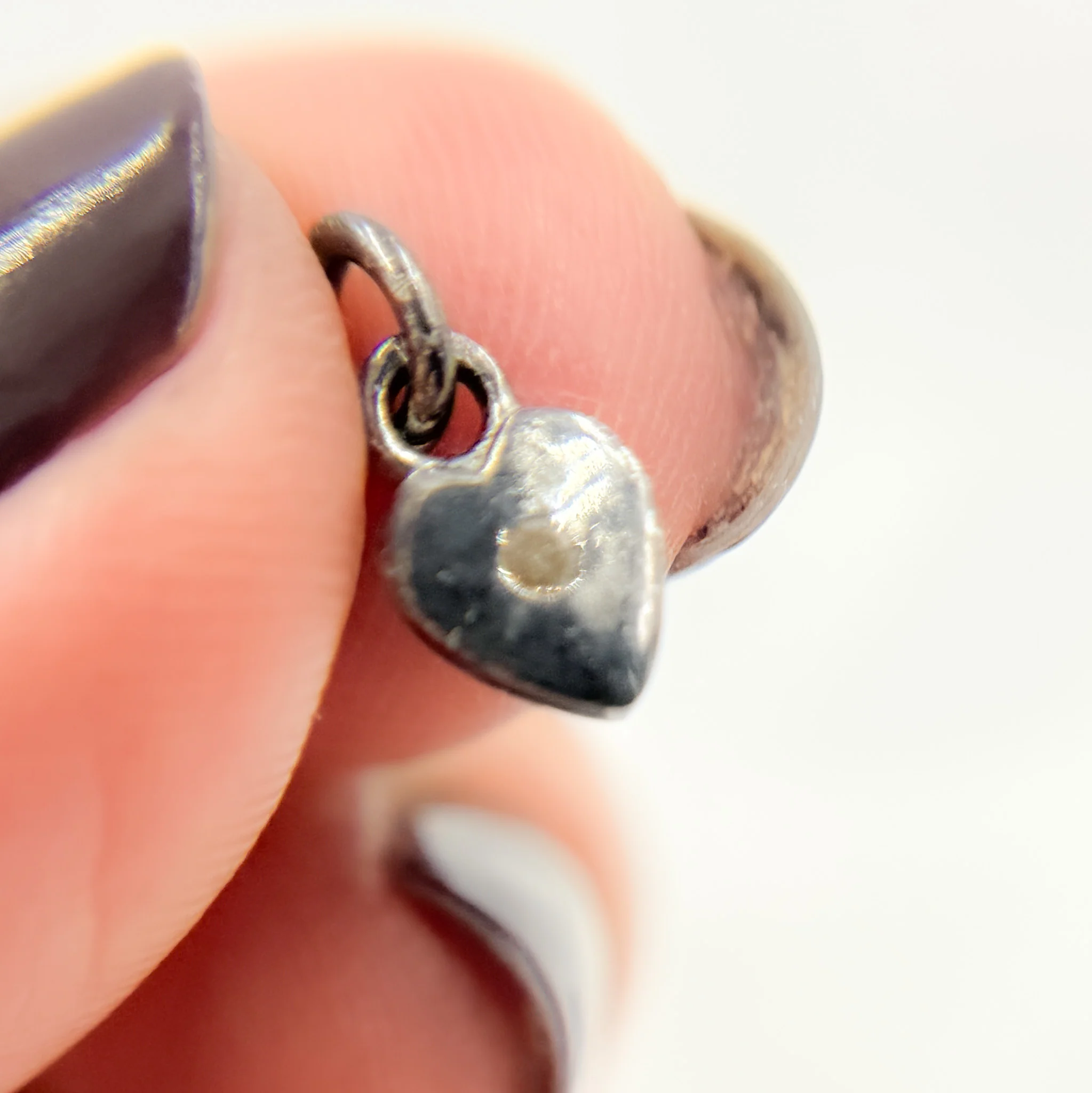 DC138. Diamond Sterling Silver Heart Charm - Image 5