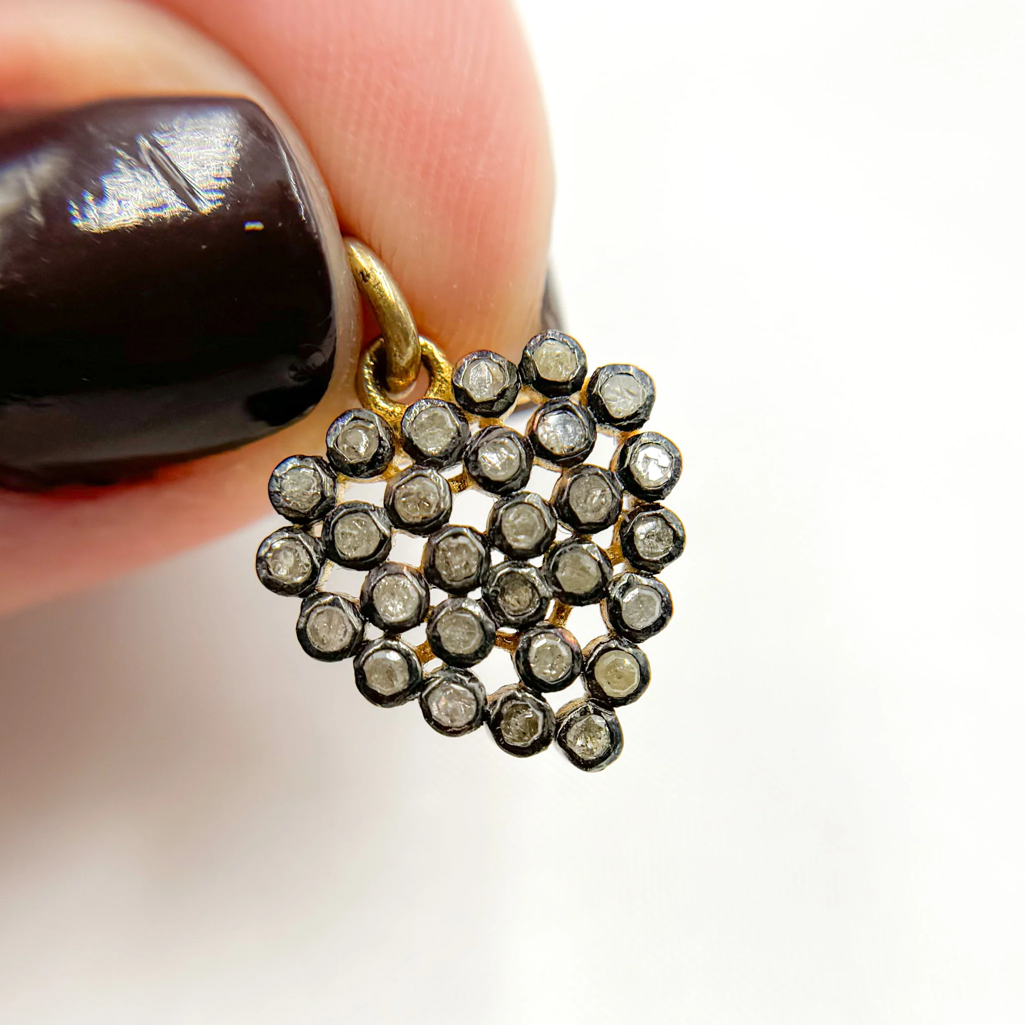 DP238. Diamond Sterling Silver Heart Charm - Image 3