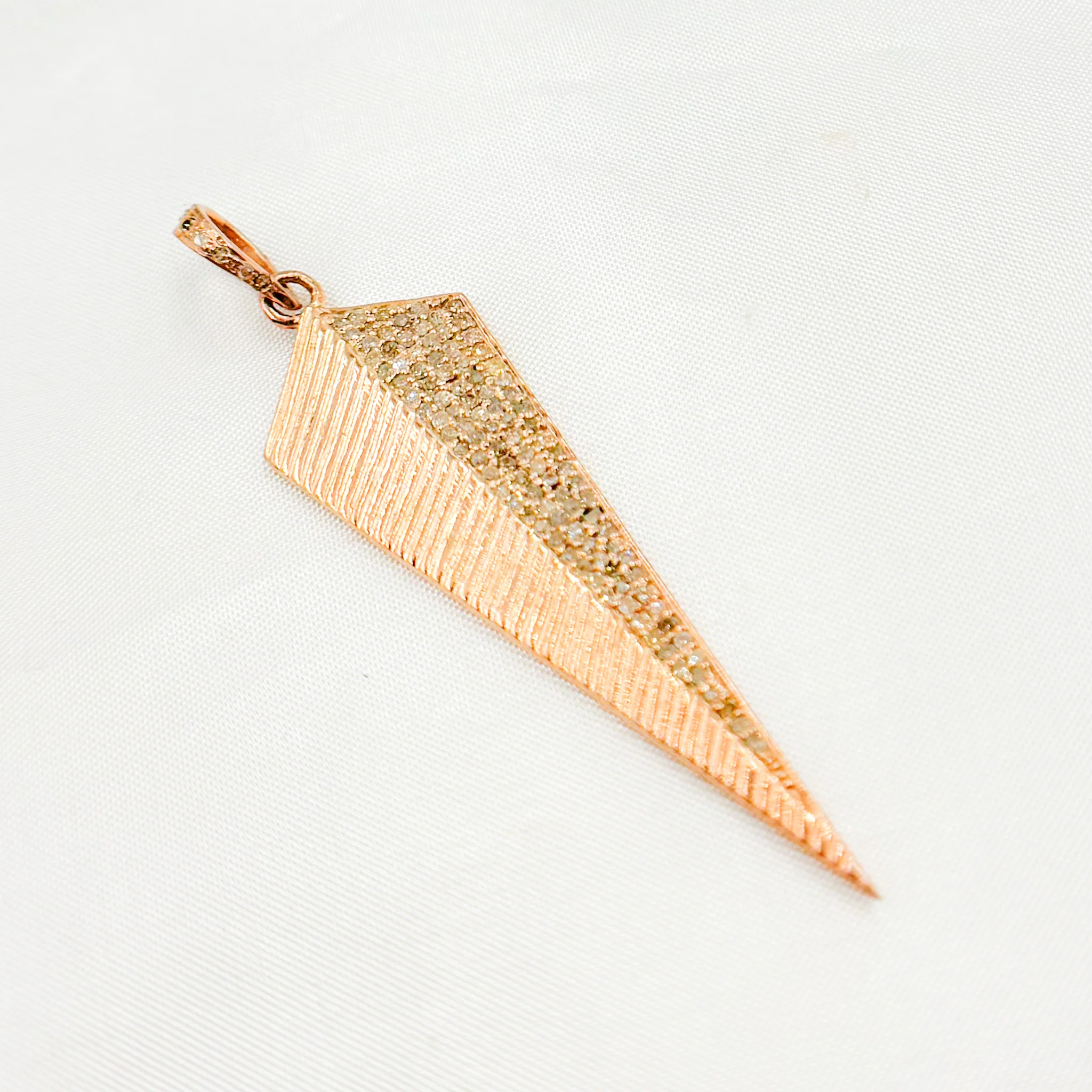 DP058. Diamond Sterling Silver Arrow Pendant - Image 7