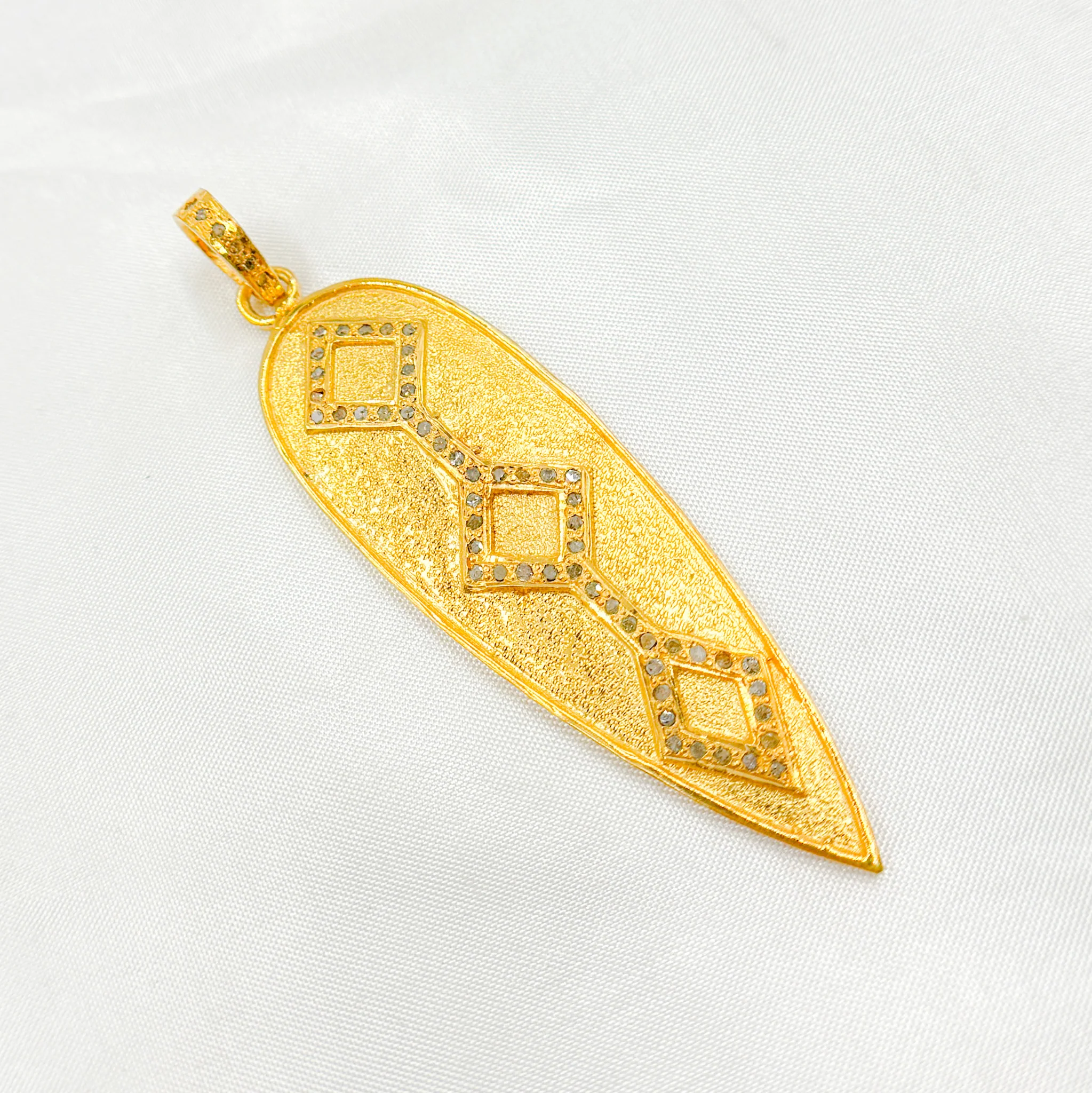 DP129. Diamond Sterling Silver Arrow Pendant - Image 6