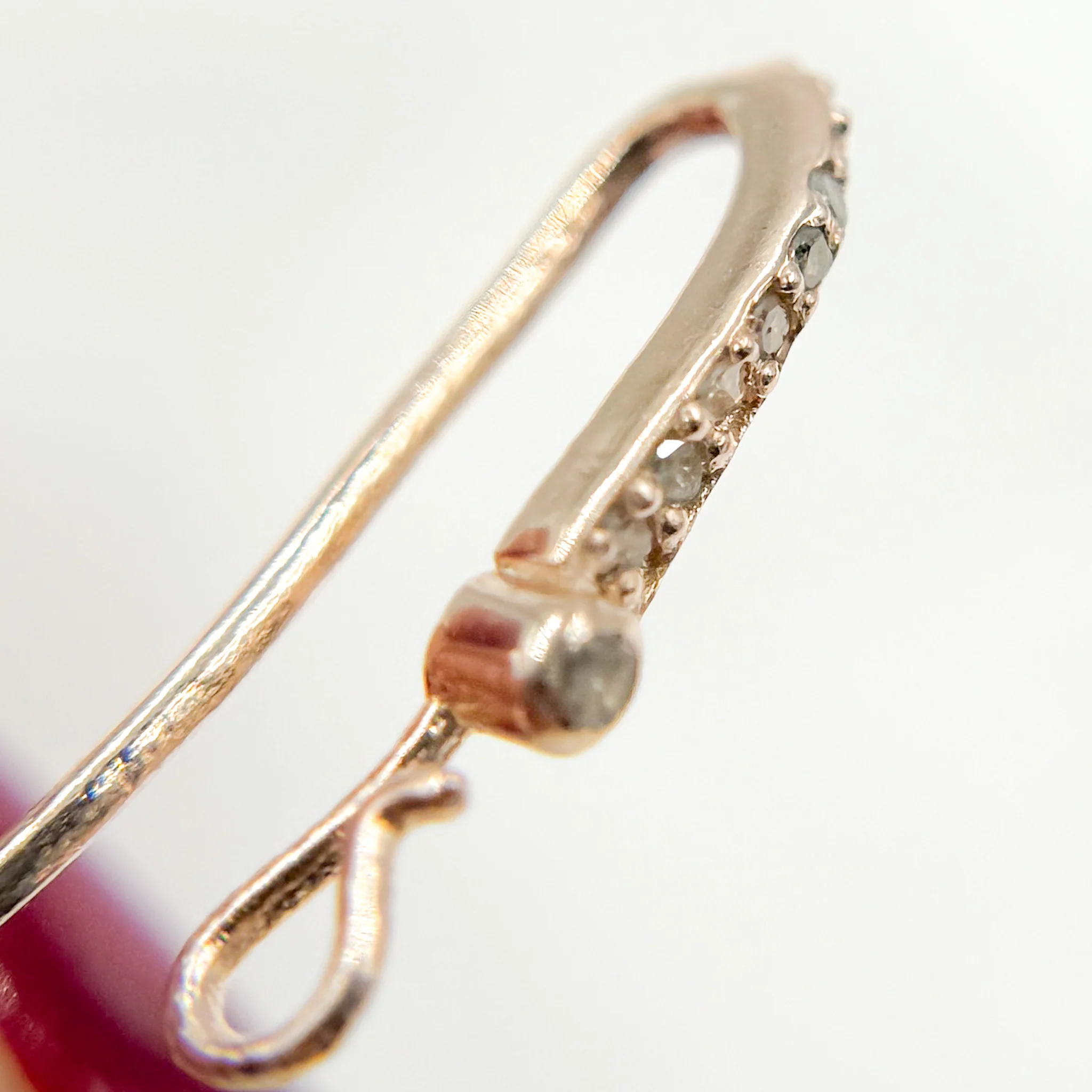 DC498. Diamond Sterling Silver Ear Wire - Image 5
