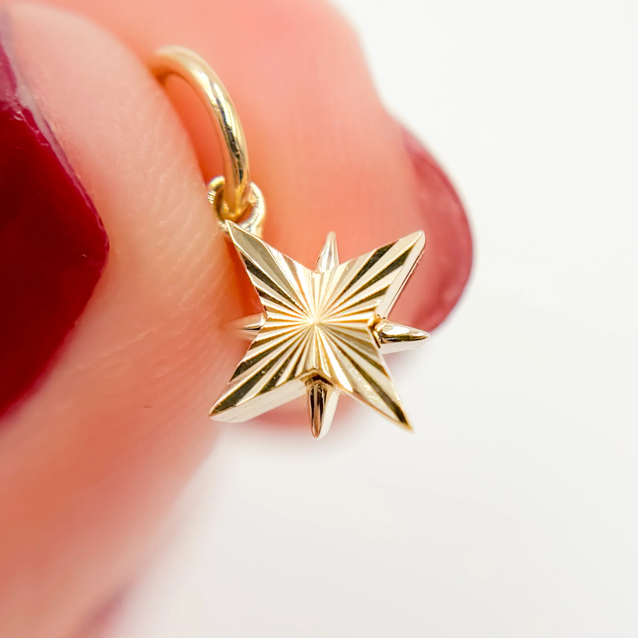 PFZ33306. 14K Solid Gold Star Shape Charm - Image 4