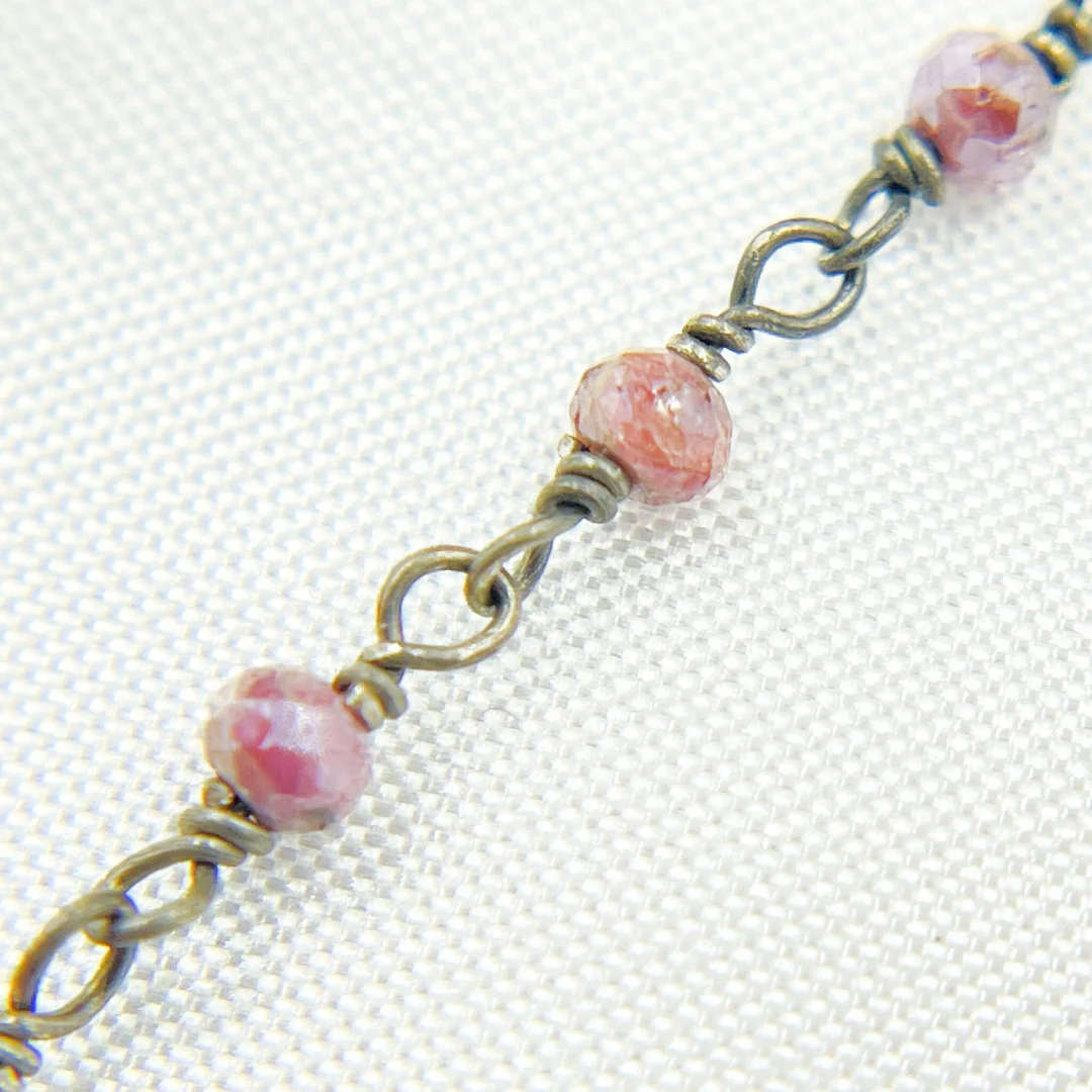 Pink Silverite Oxidized Wire Chain. SIL11 - Image 2