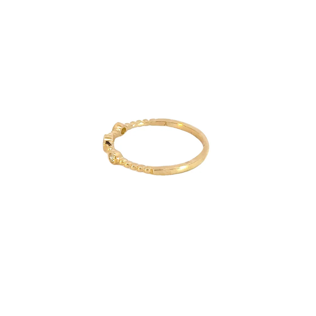 RAB00956. 14K Solid Gold Diamond Ring - Image 3