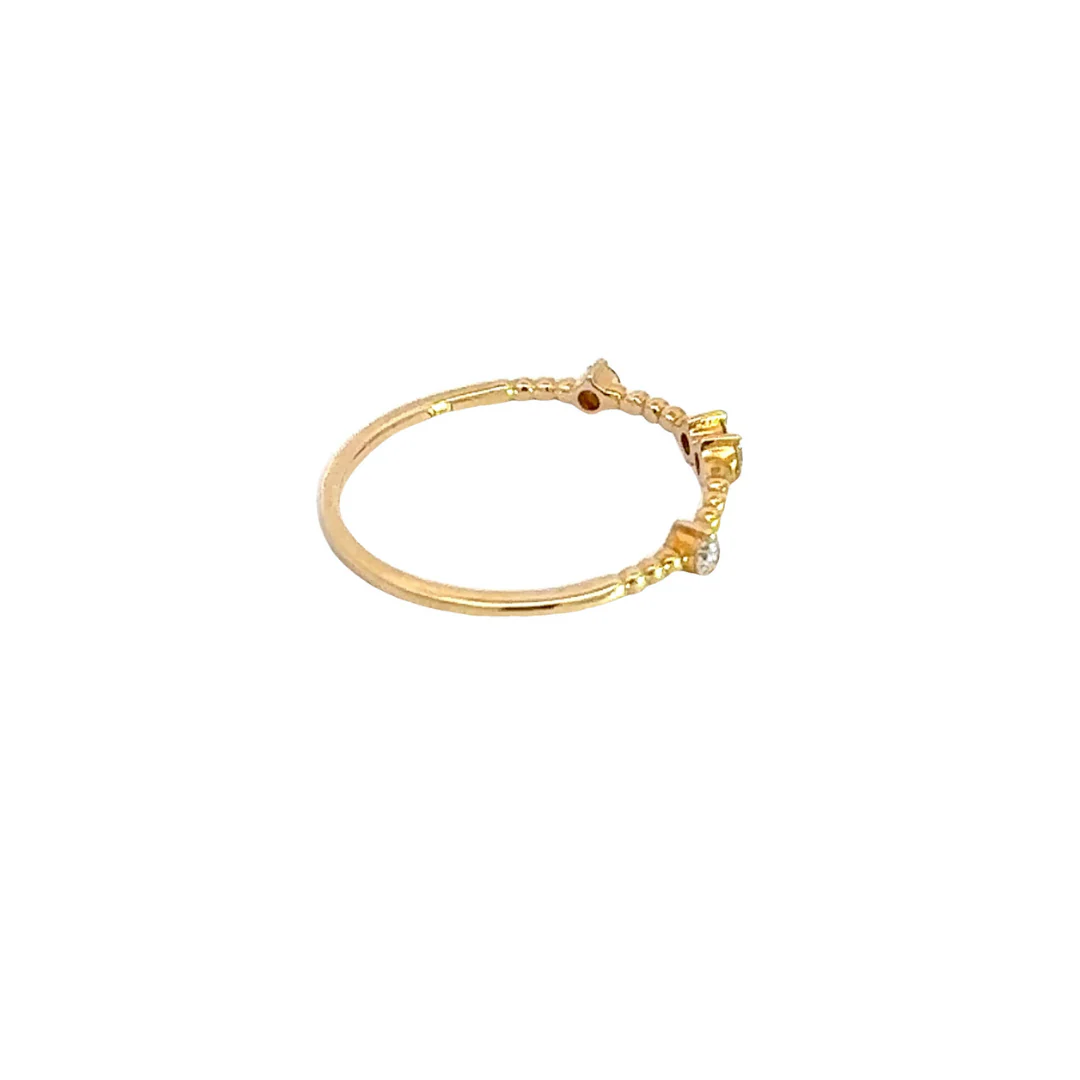 RAB01298. 14k Solid Gold Diamond Ring - Image 3