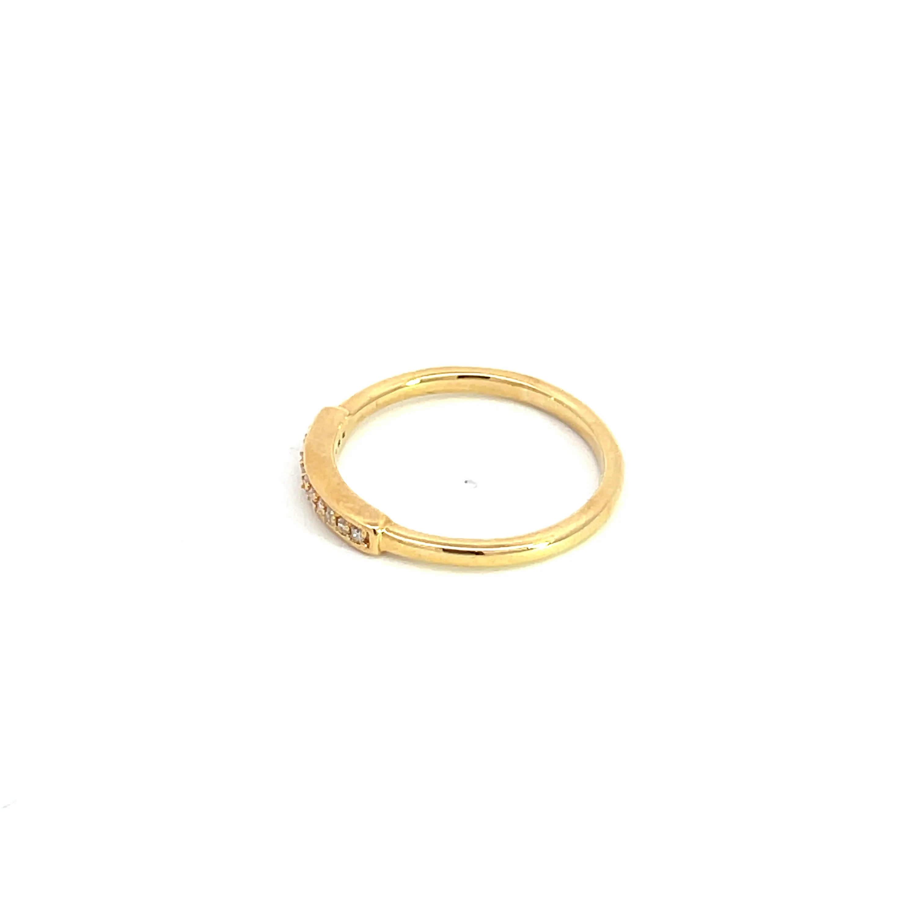 RAB01533. 14K Solid Yellow Gold Diamond Ring - Image 2