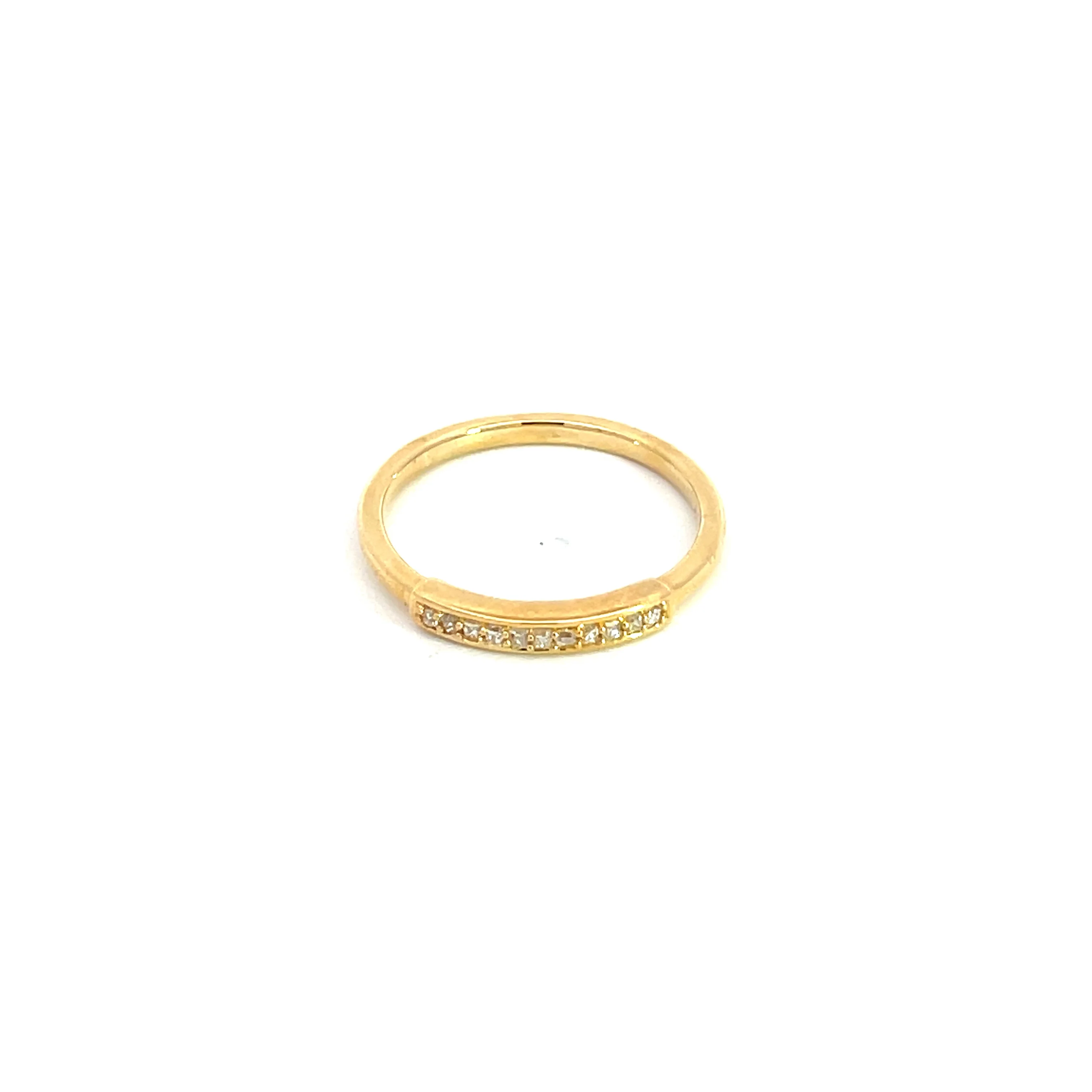 RAB01533. 14K Solid Yellow Gold Diamond Ring - Image 3