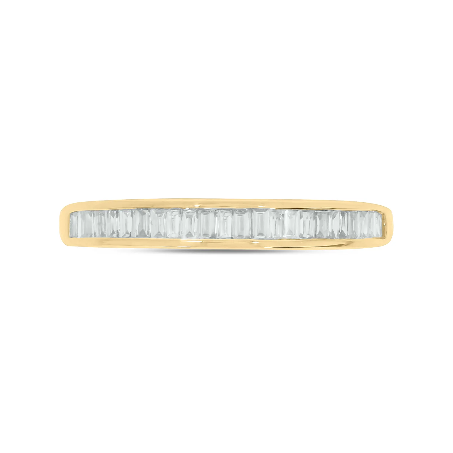RAF00288. 14K Solid Gold Baguette Diamond Ring - Image 6