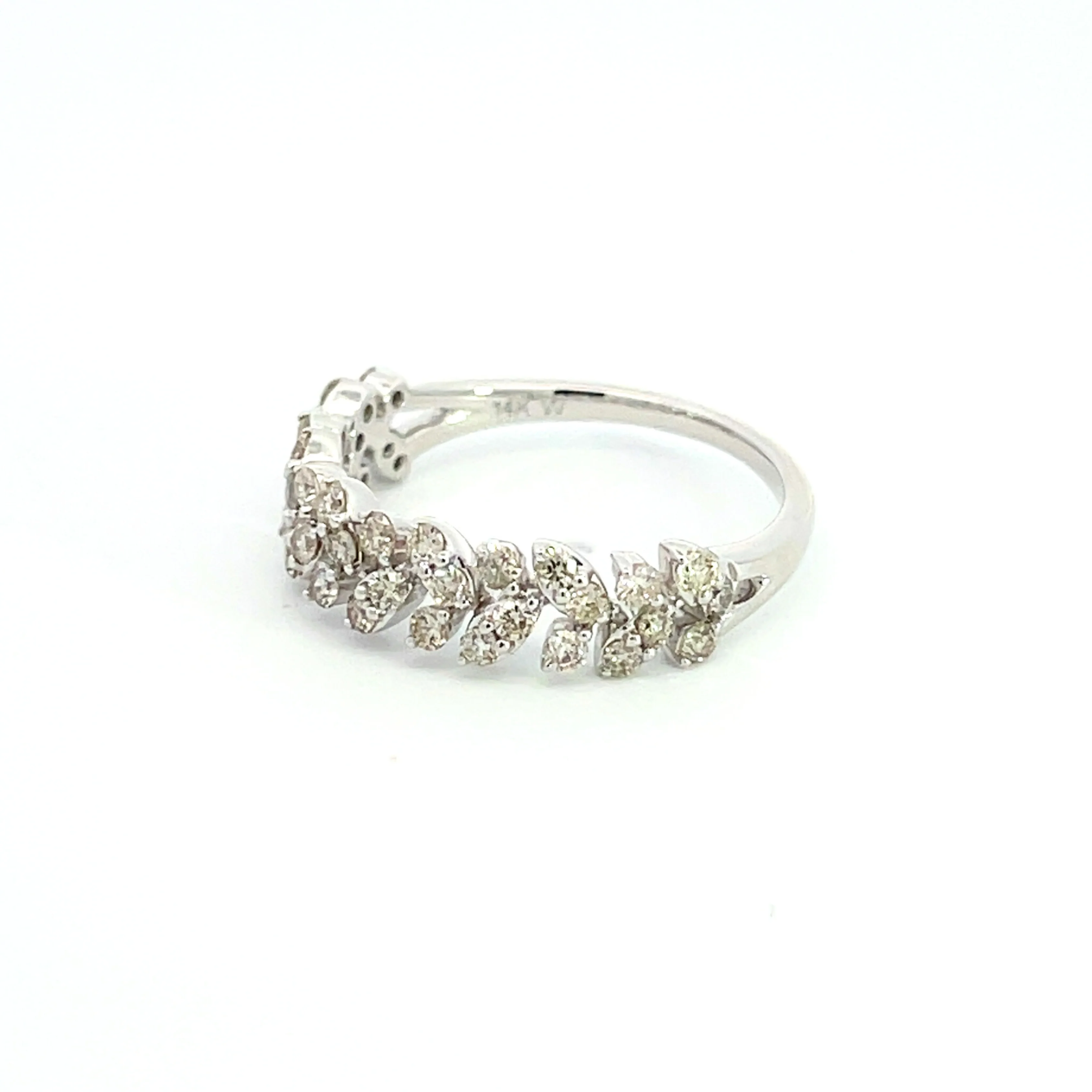 RAH00816. 14k Solid Gold Leaves Ring - Image 8