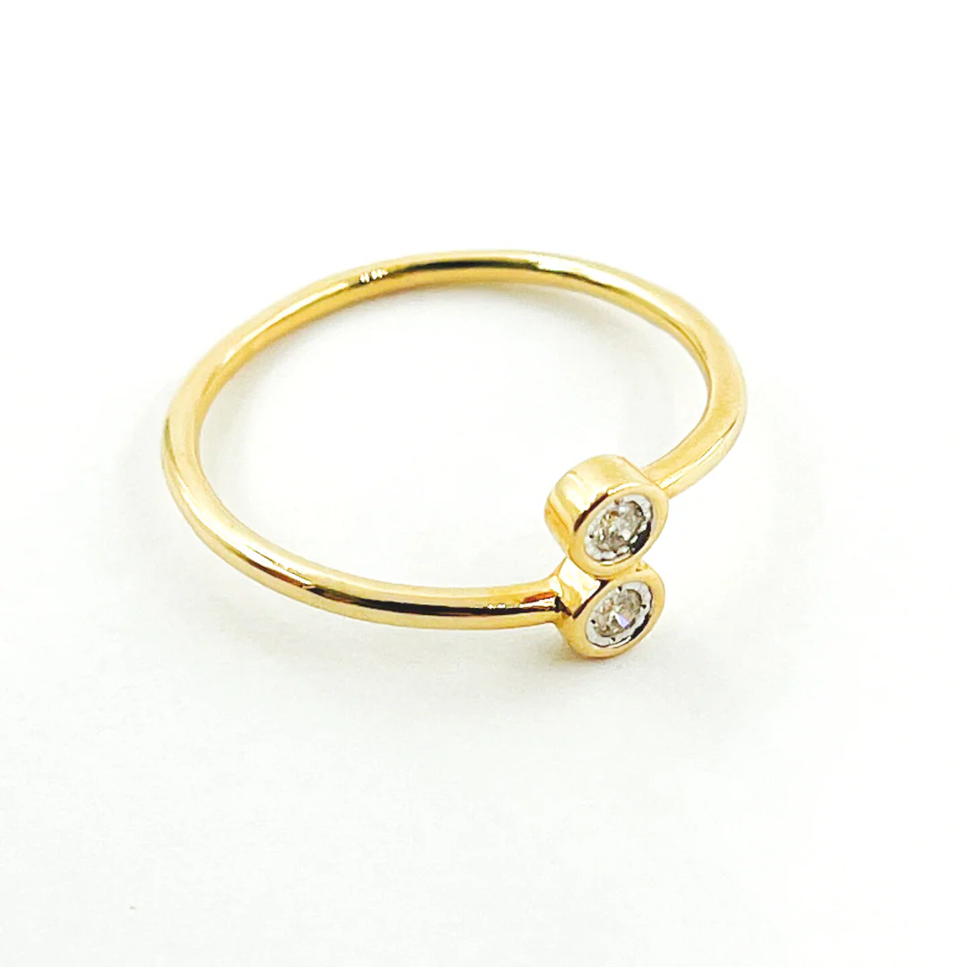 RFA17134. 14k Solid Yellow Gold Diamond Ring - Image 5