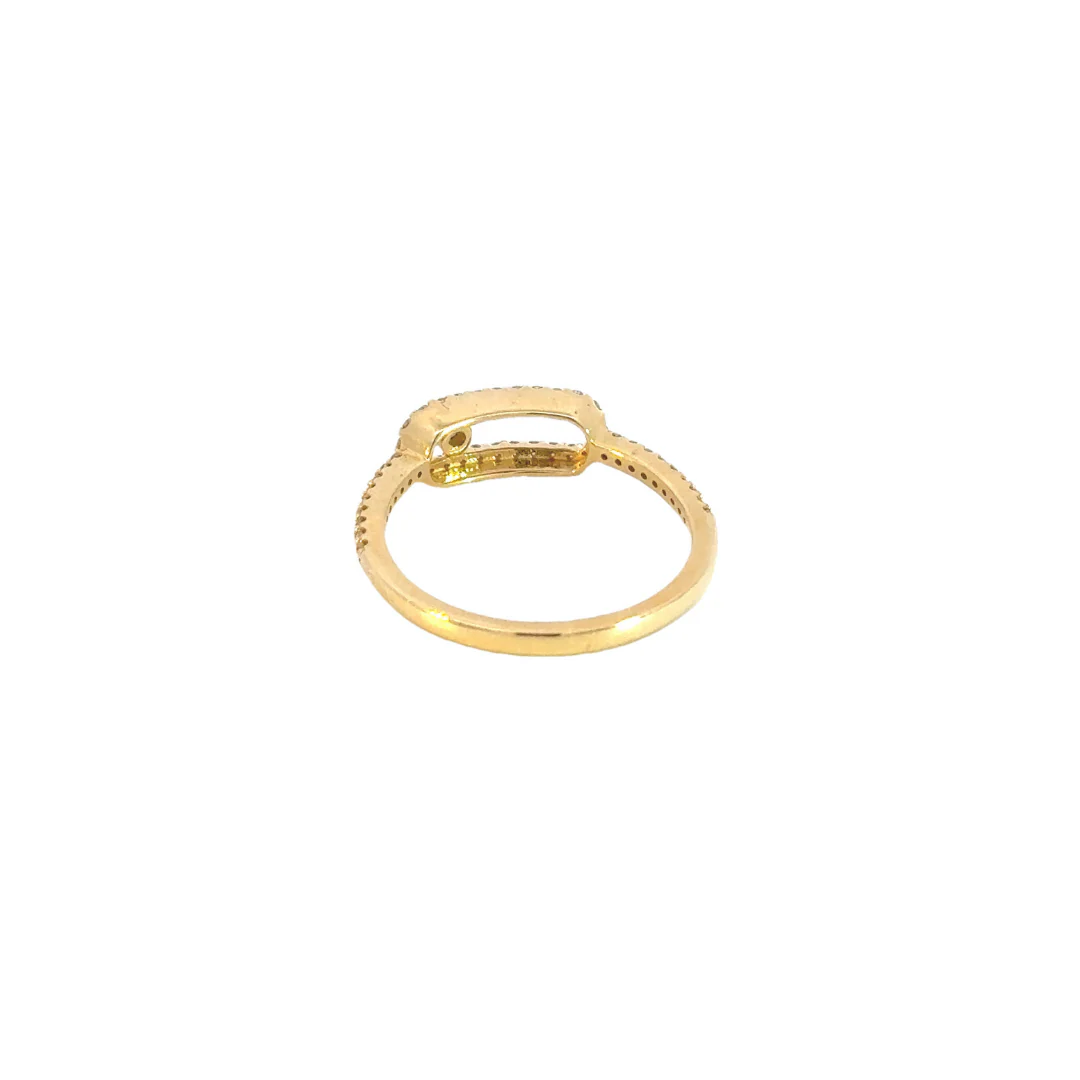 RFD17215. 14k Solid Gold Diamond Oval Shape Ring - Image 8
