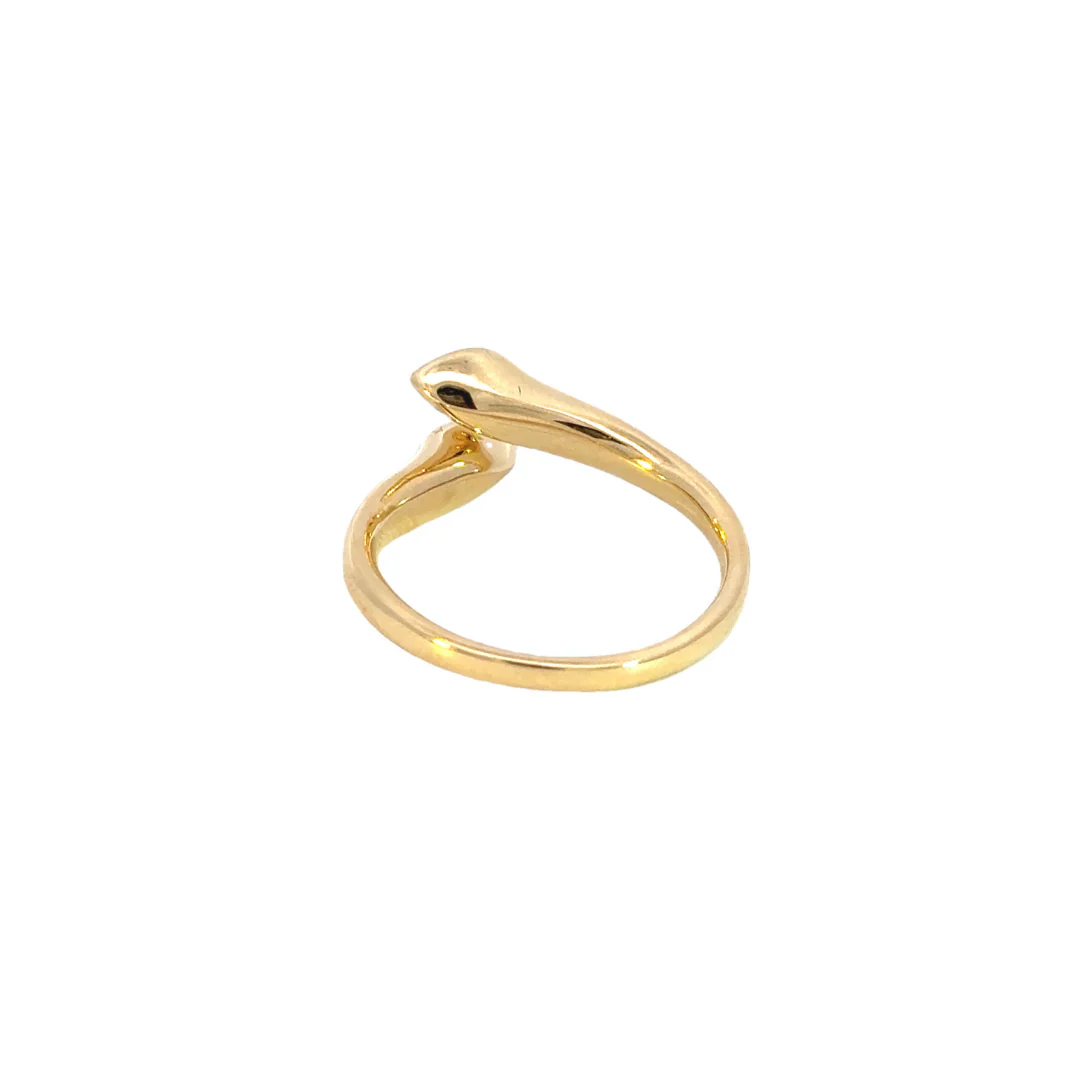 14k Solid Gold Emerald and Diamond Drops Ring. RFE18105EM - Image 4