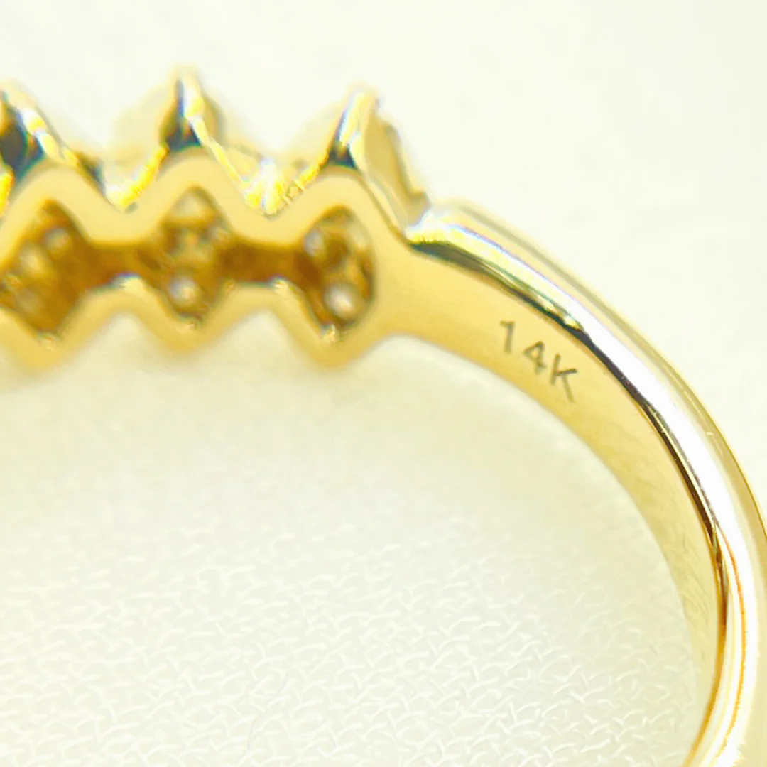 RFL17458. 14K Solid Gold Diamond Band Ring - Image 12