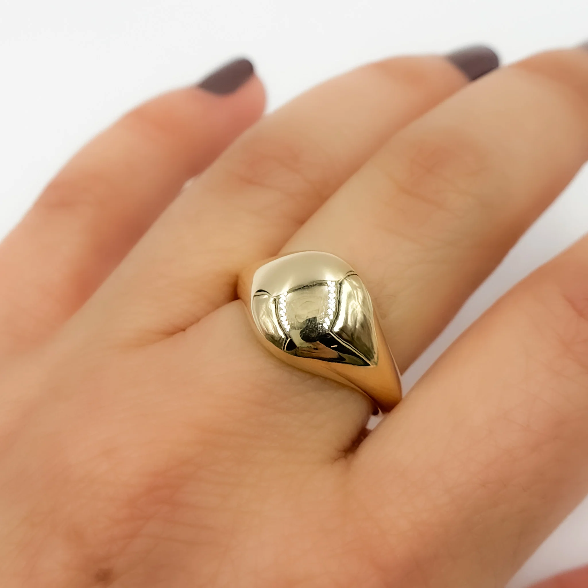 RFZ19495. 14K Solid Yellow Gold Ring - Image 2