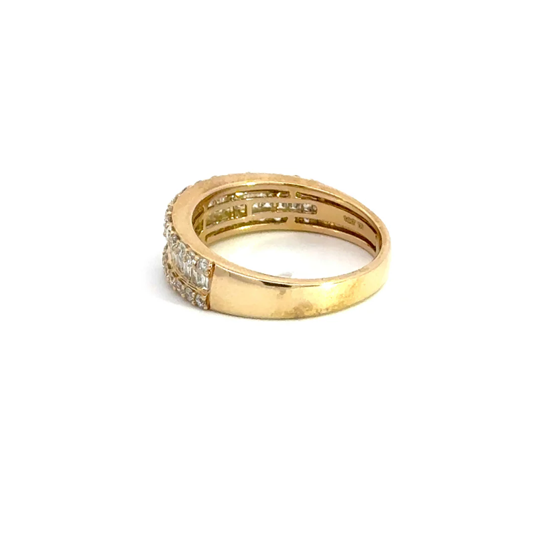 RN409200. 14K Solid Gold Baguette Diamond Ring - Image 6